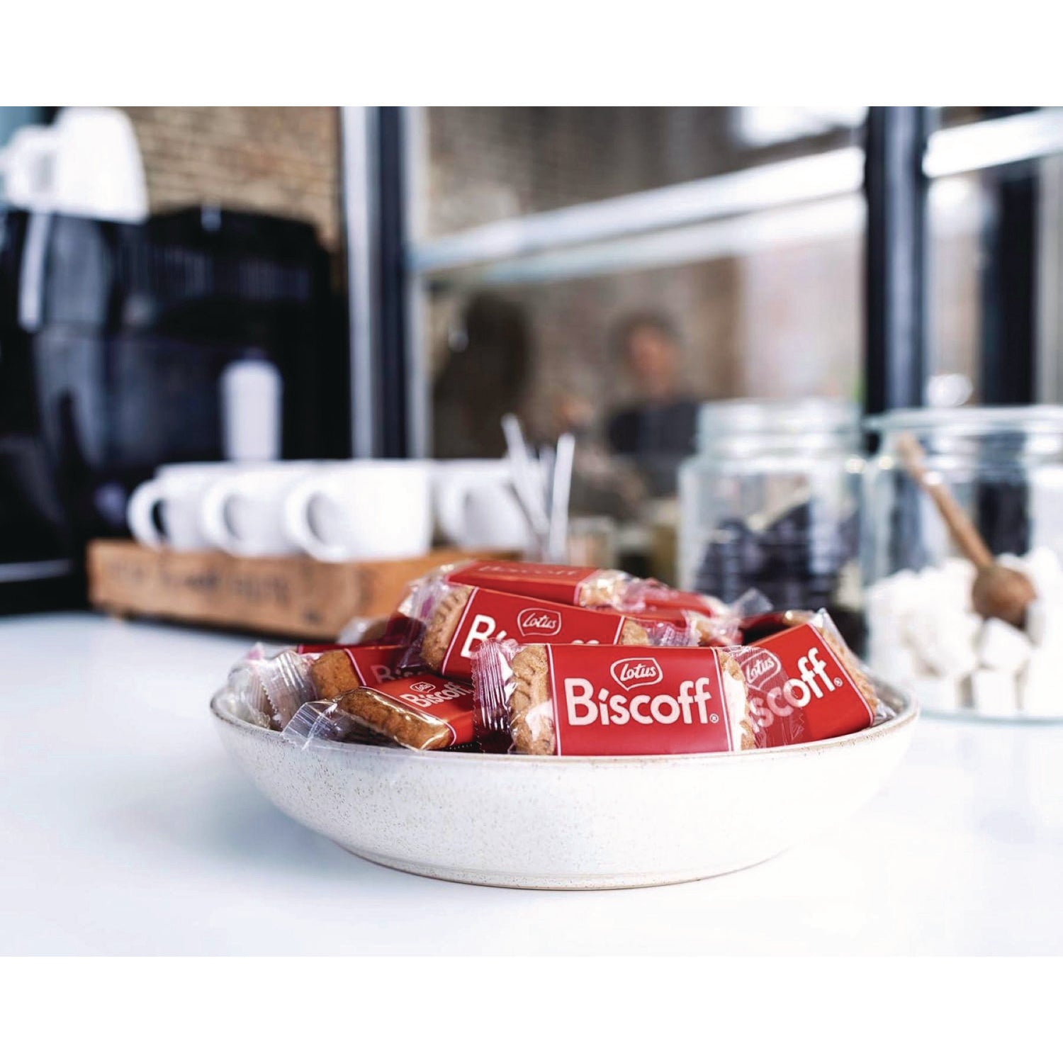 Biscoff Individual Cookies Dispenser, Caramel Flavor, 2 Cookies per Pack, 150 Packs per Carton, No Artificial Colors or Flavors, Preservative-Free