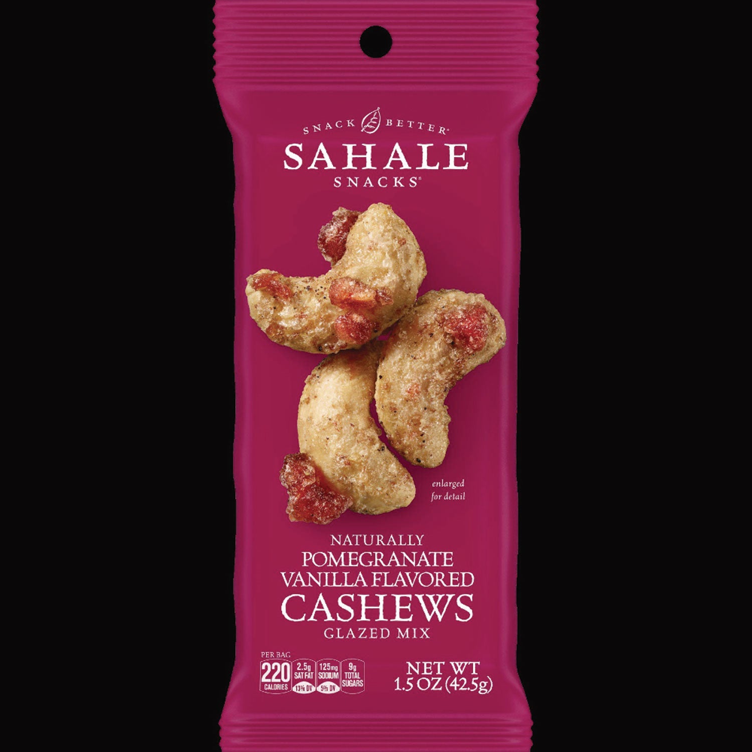 Non-GMO, Gluten-free - Cashew, Pomegranate, Vanilla - 1.50 oz - 18 / Carton