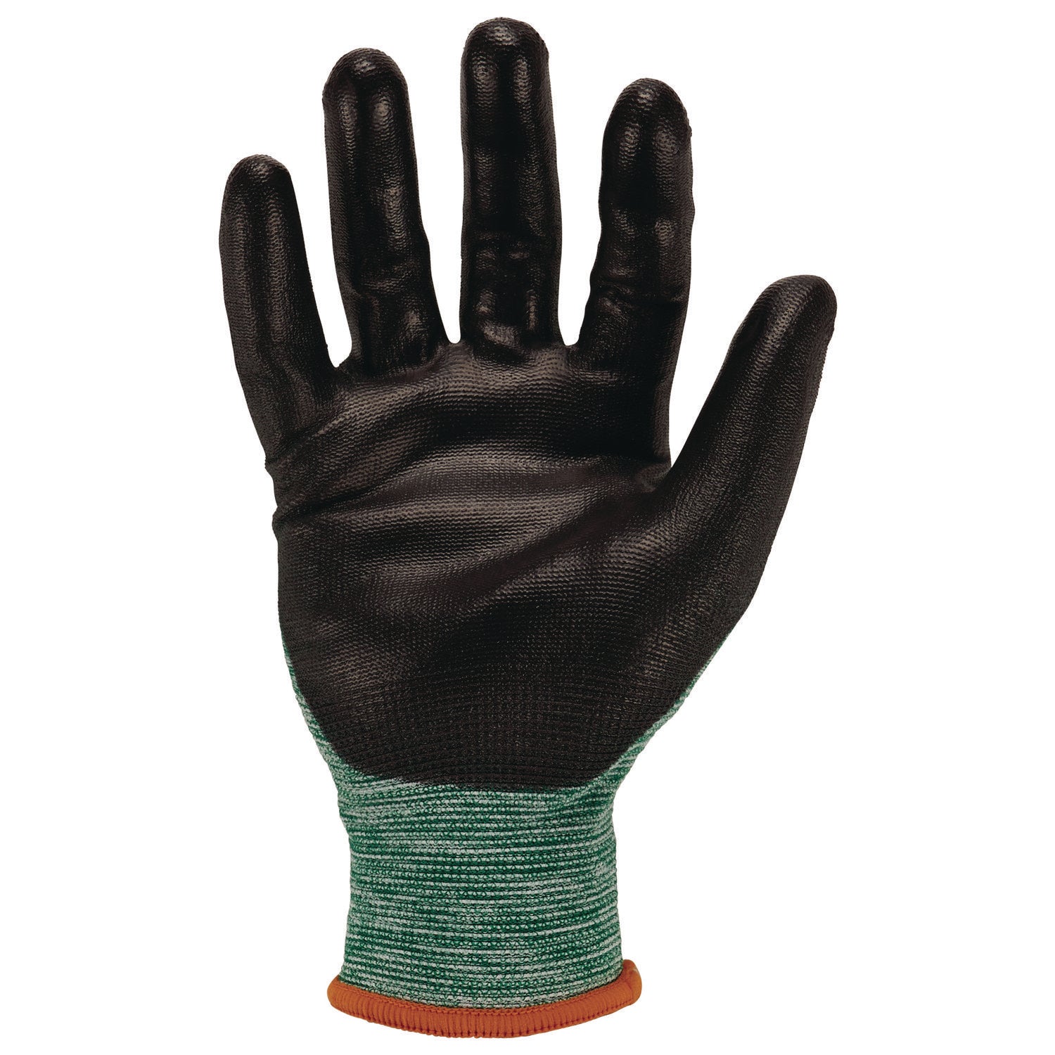 Ergodyne ProFlex 7002-ECO Recycled PU-Coated Gloves, Large, Green, Touchscreen Capable, Polyurethane Palm, 15-Gauge, Cut and Abrasion Resistant, Machine Washable, 2 Pairs