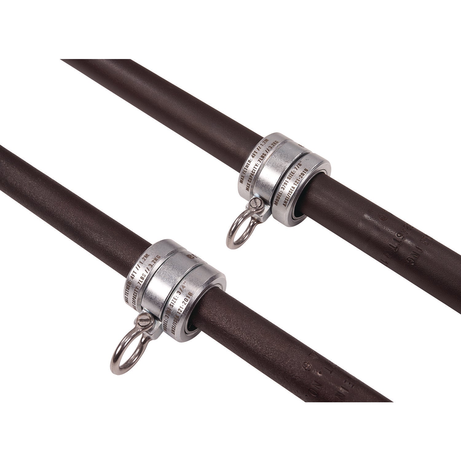 Squids 3791 Sleever/Connecting Bar Lock Collar with Tool Attachment Point, 7 lb Max Working Capacity, 0.87" Long, Silver