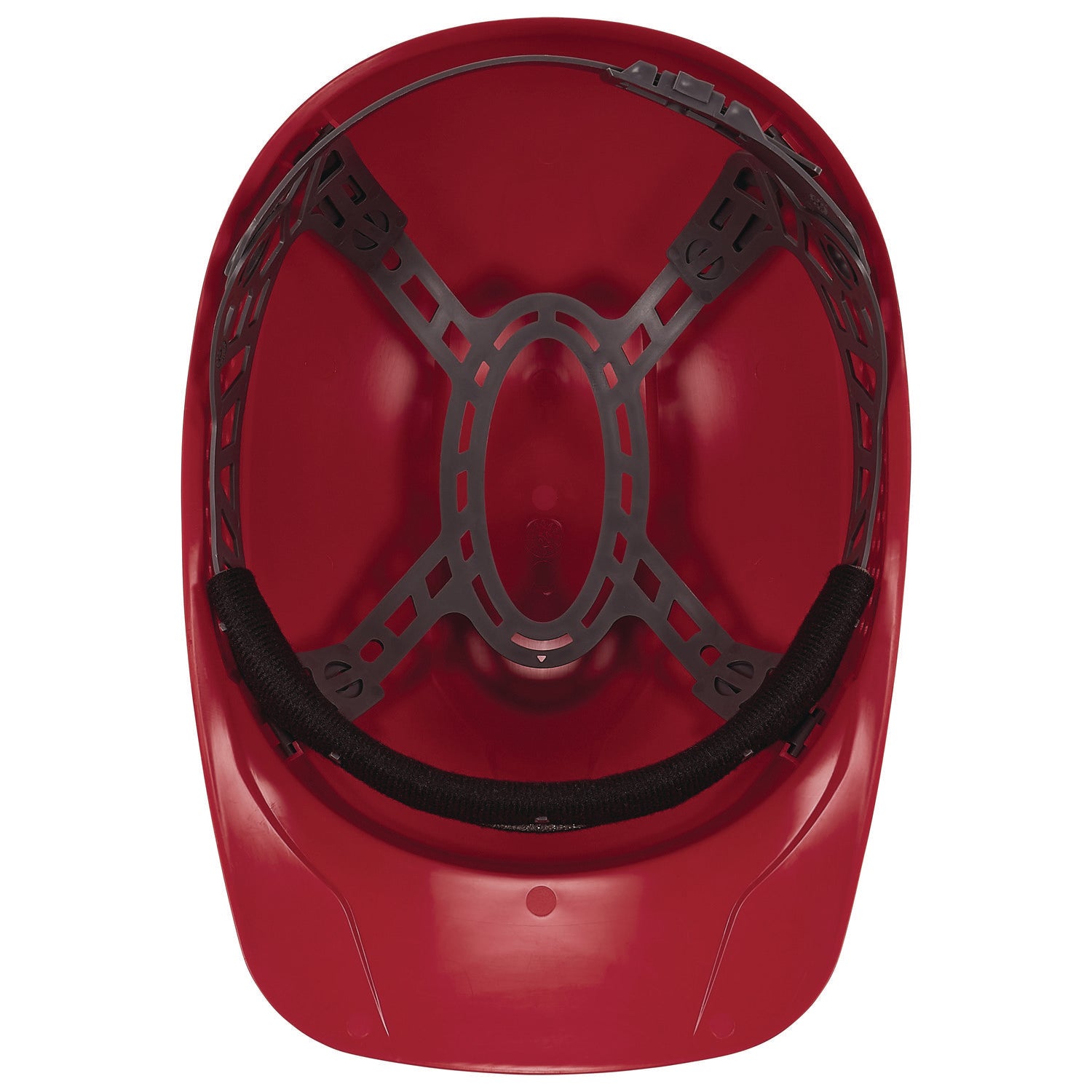 Skullerz 8951 Vented Hard Shell Bump Cap, Short Brim, Red