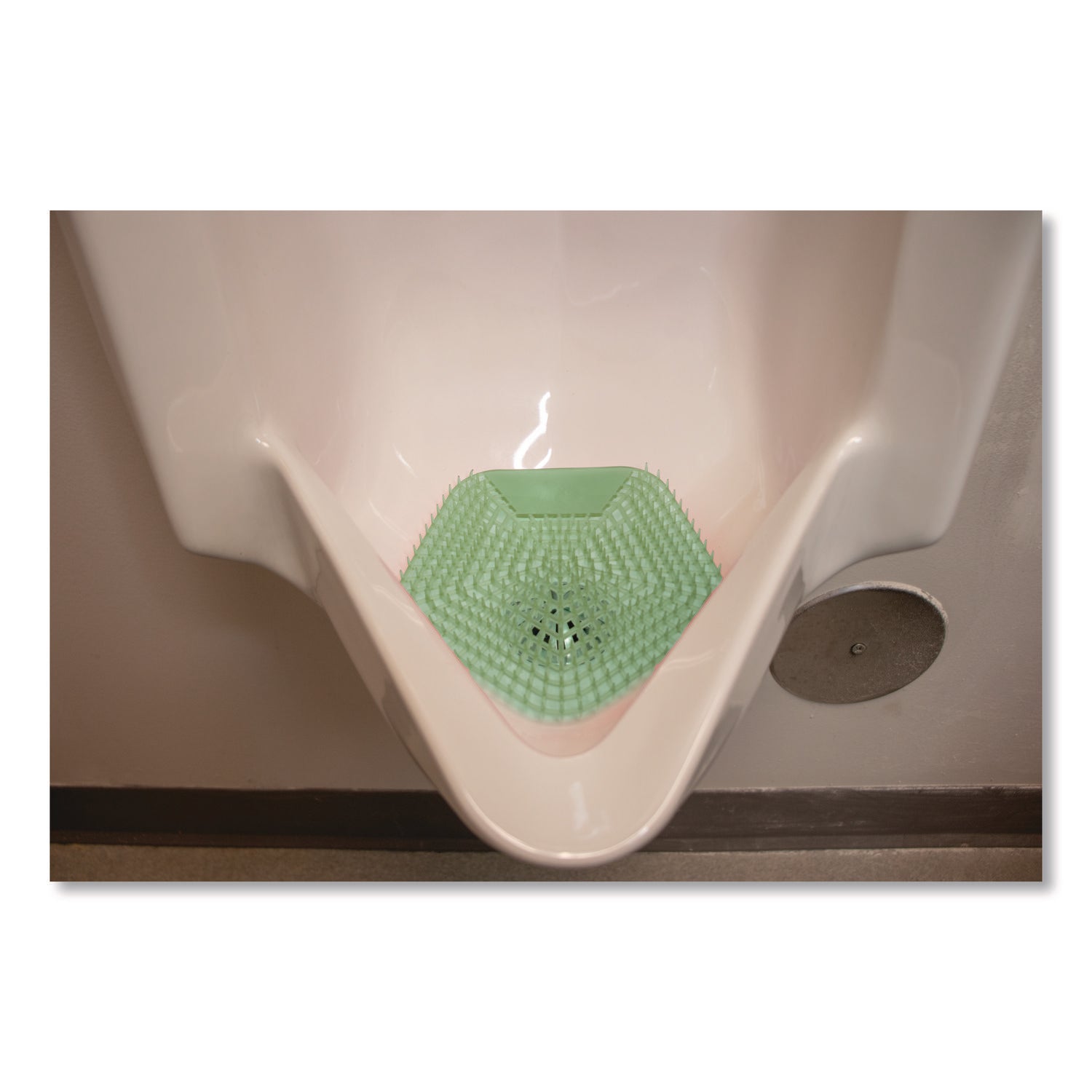 Anti-Splash Urinal Screen, Cucumber Twist Scent, Green, 0.11 oz, 10/Box