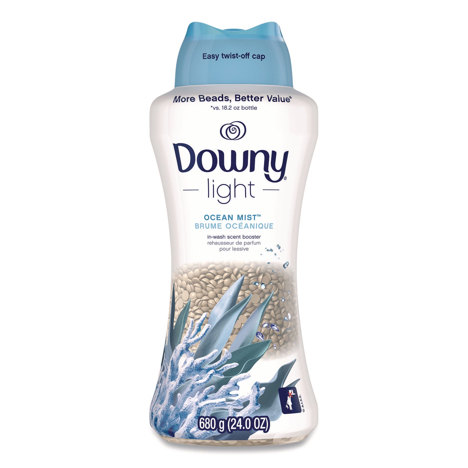 Light In-Wash Scent Booster Beads, Ocean Mist Scent, 24 oz Pour Bottle