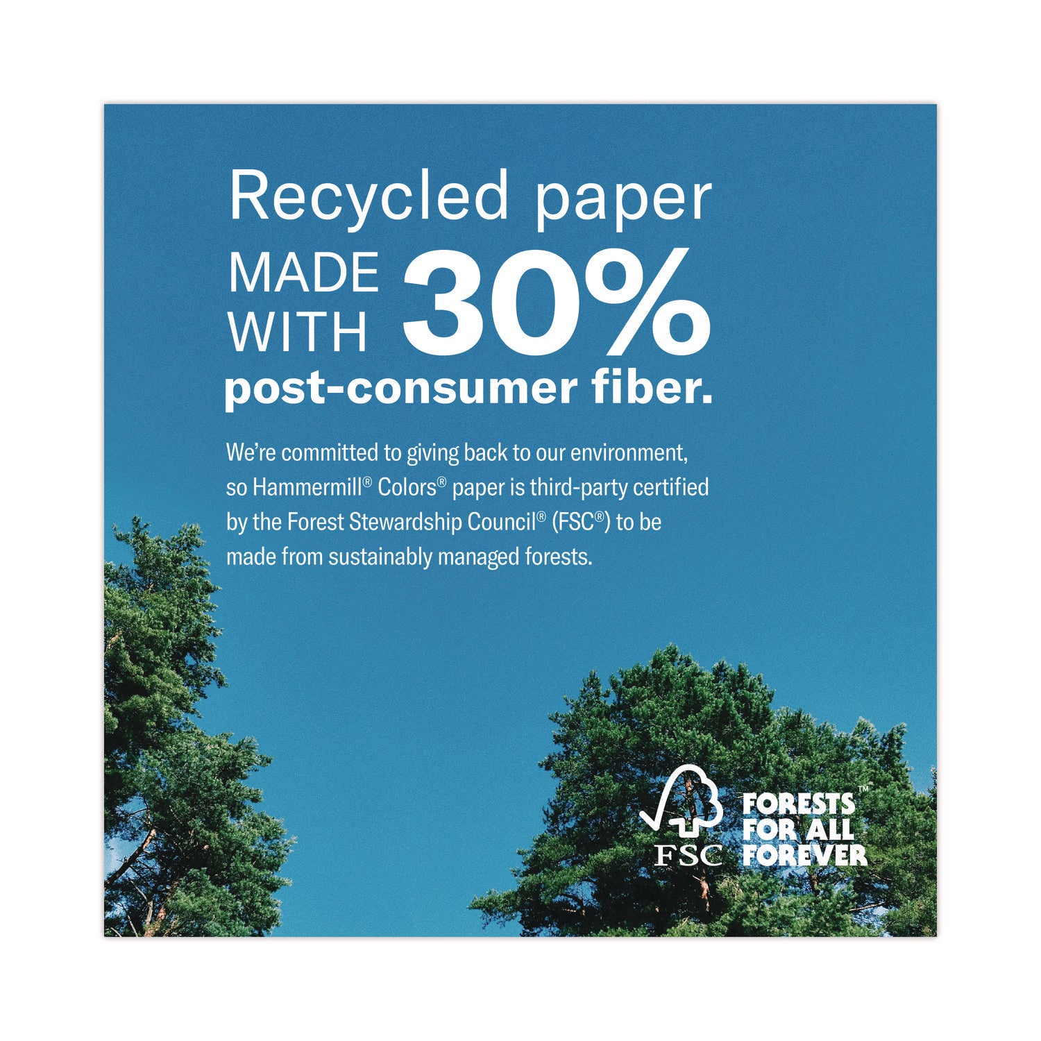 Hammermill Colors Recycled Copy Paper - Canary - Legal - 8 1/2" x 14" - 20 lb Basis Weight - Sustainable Forestry Initiative (SFI) - Jam-free - Canary - 10 / Pack