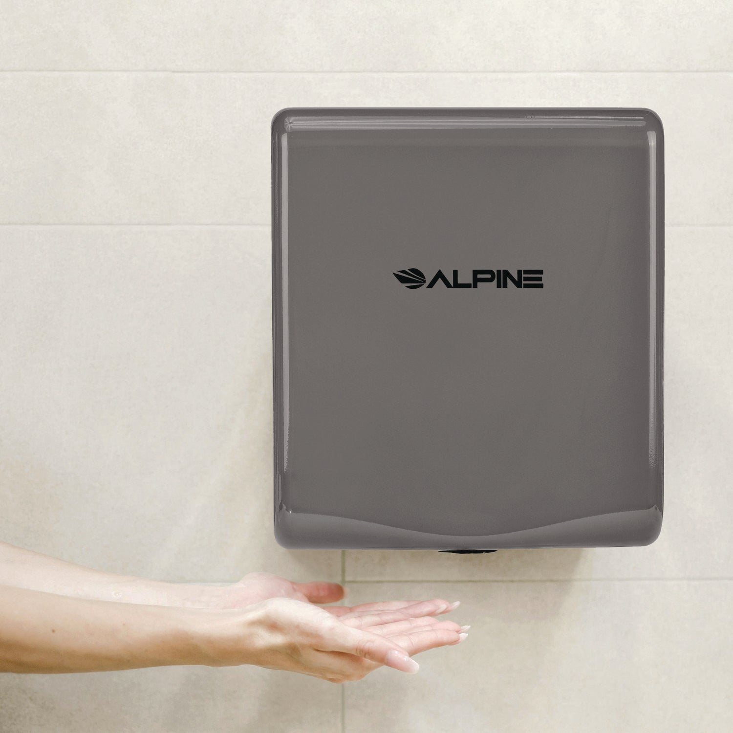 Willow Commercial 120V Automatic Hand Dryer, 3.93 x 11.25 x 12.63, Stainless Steel, Gray