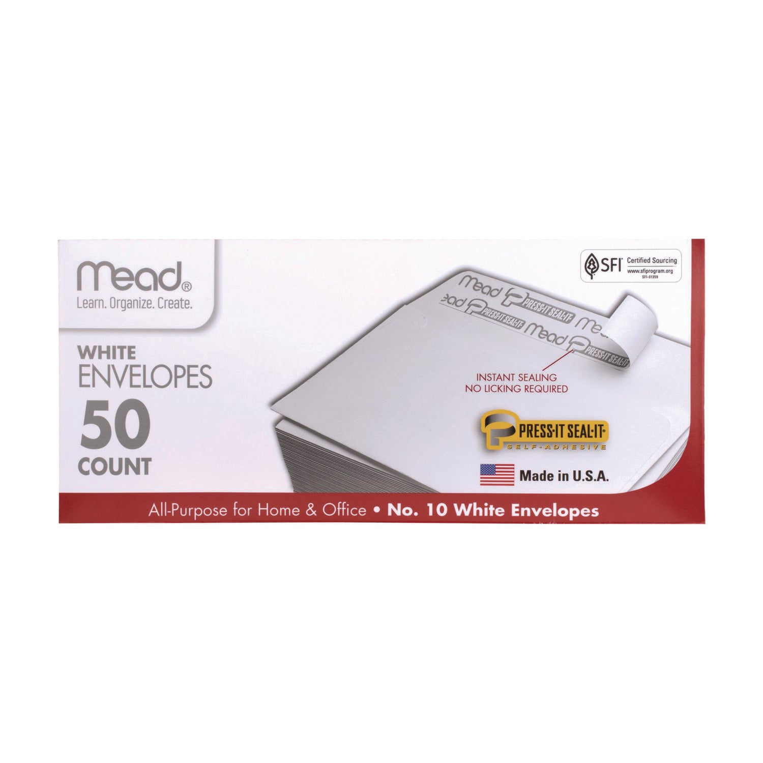 Business - #10 - 4 1/8" Width x 9 1/2" Length - Self-sealing - White - 1 Box