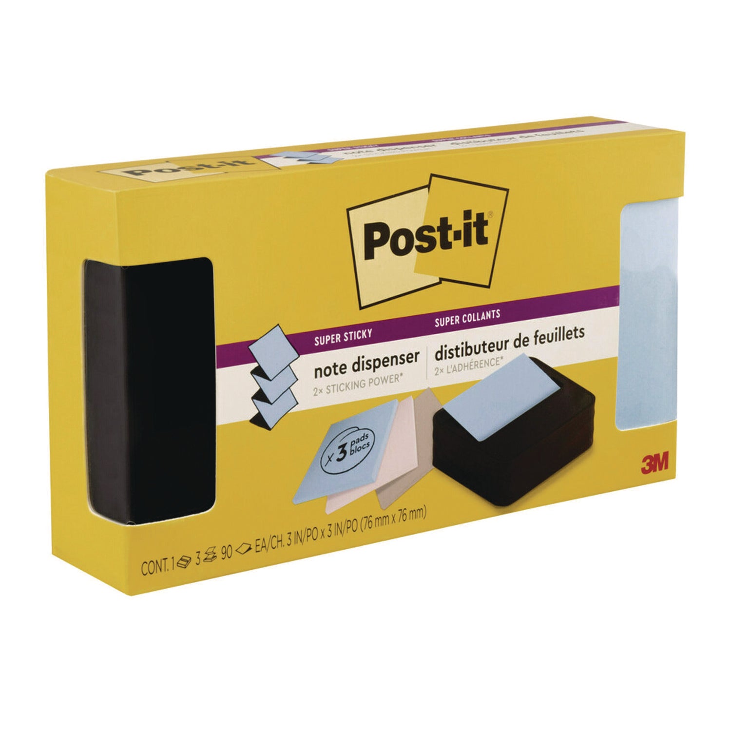 3" x 3" - Black
