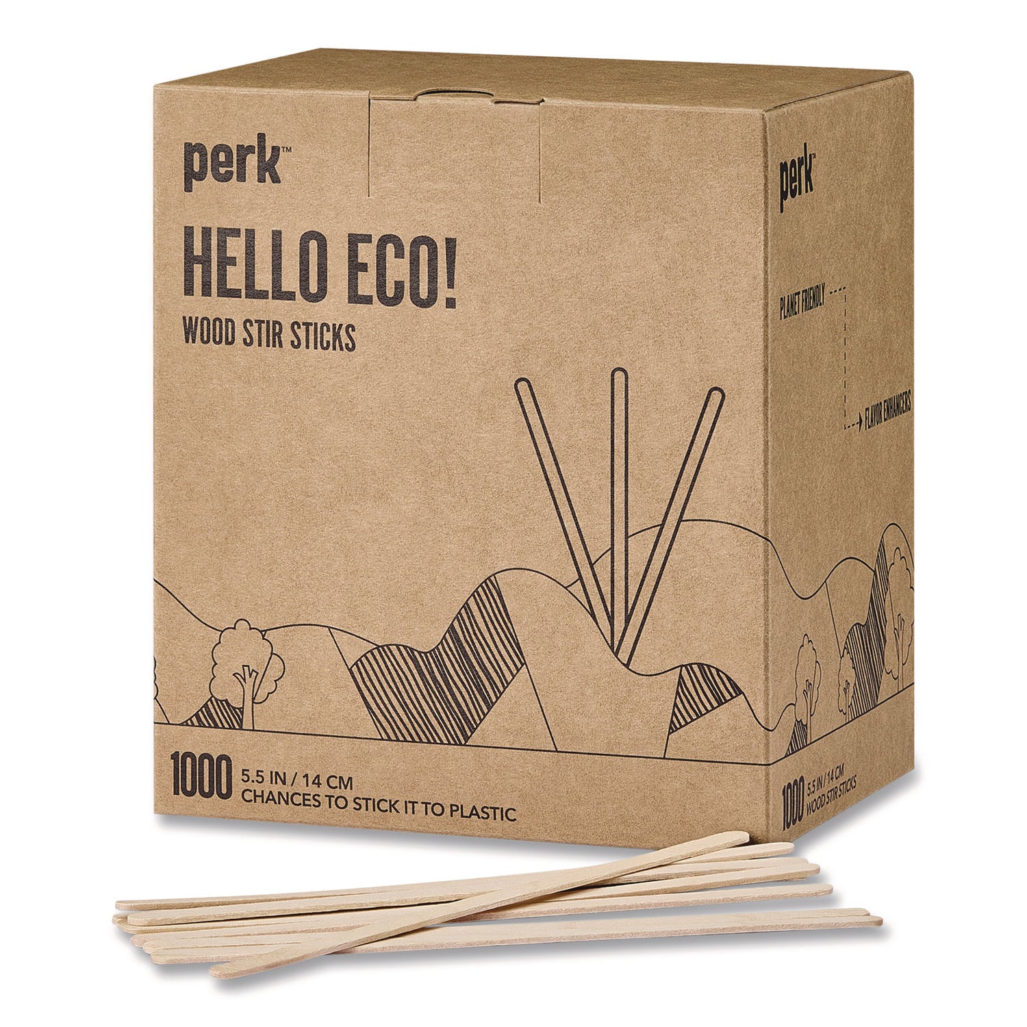 Wood Stirrer, 5.5", 1,000/Pack