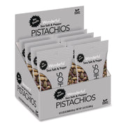 No Shells Sea Salt and Pepper Pistachios, 2.25 oz Pack, 8/Box