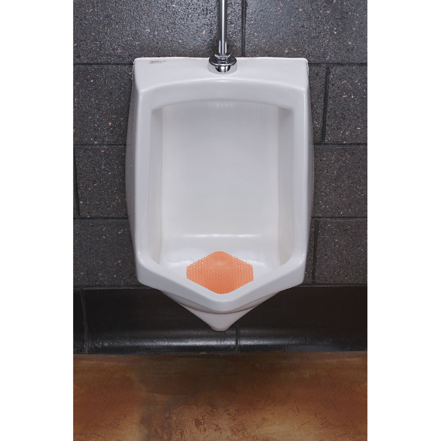 Fresh Products Wave 3D Urinal Screen, Cotton Blossom, Orange, 10/Box