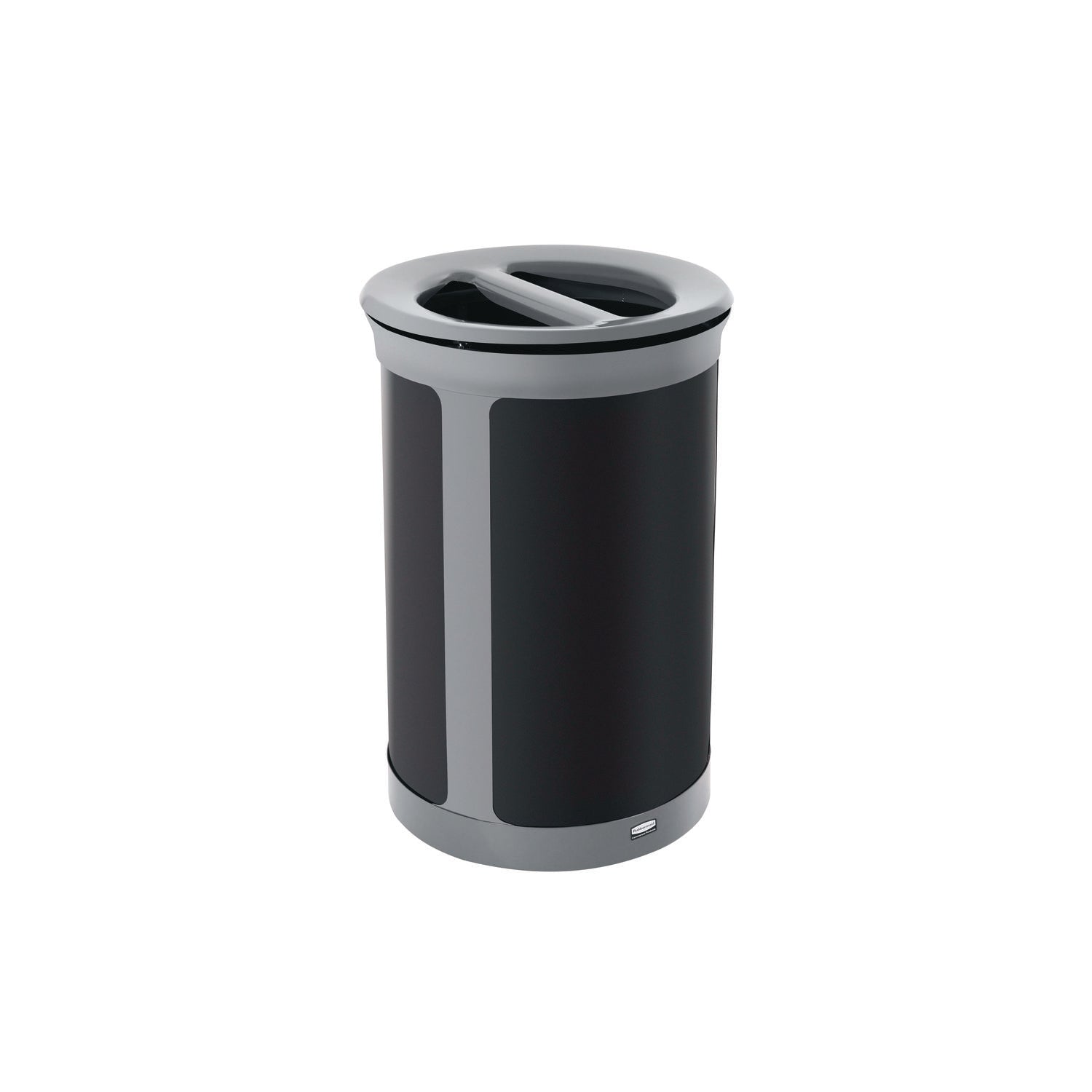 ENHANCE Series Waste Receptacle, Dual Top Hole, 23 gal, Metal, Pearl Gray/Umbra Gray