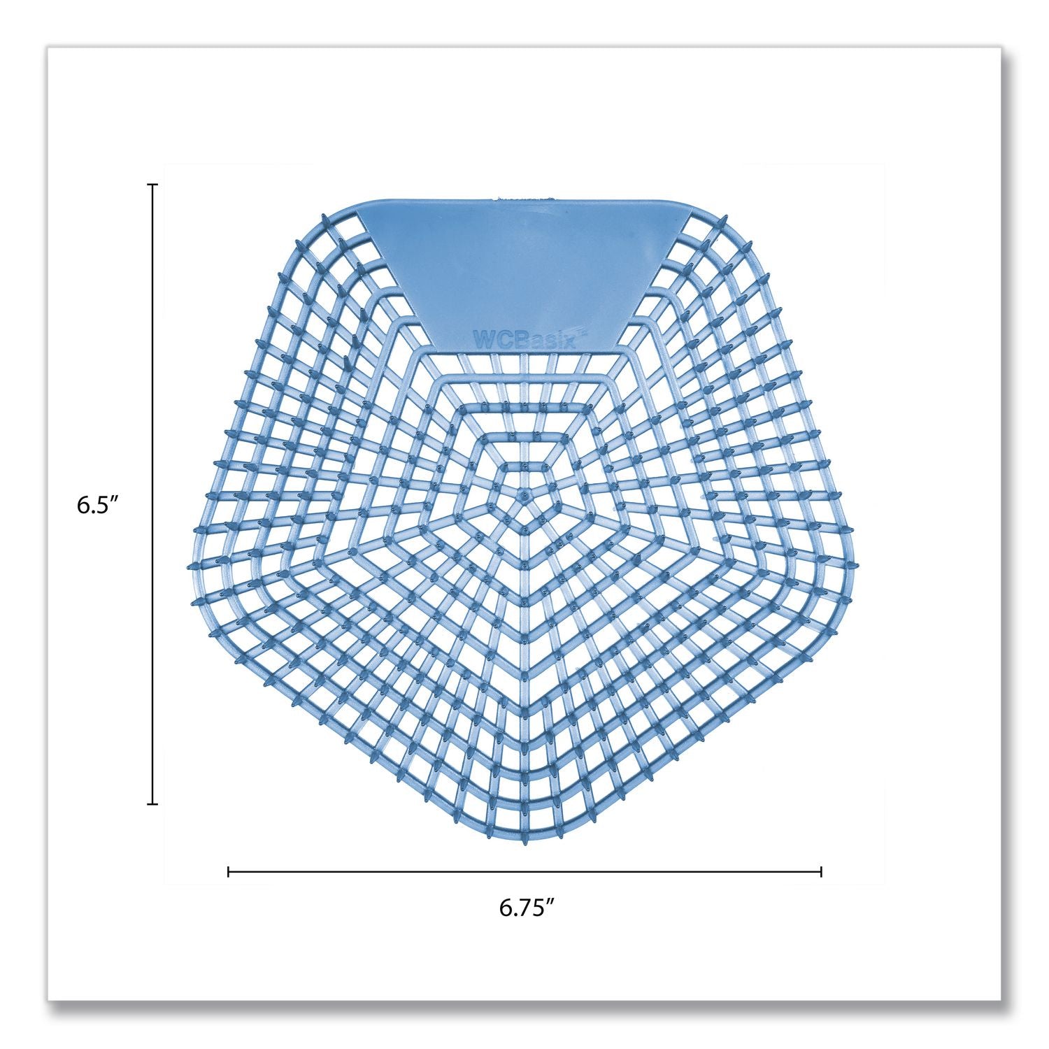 Anti-Splash Urinal Screen, Clean Cotton Scent, Blue, 0.11 oz, 10/Box