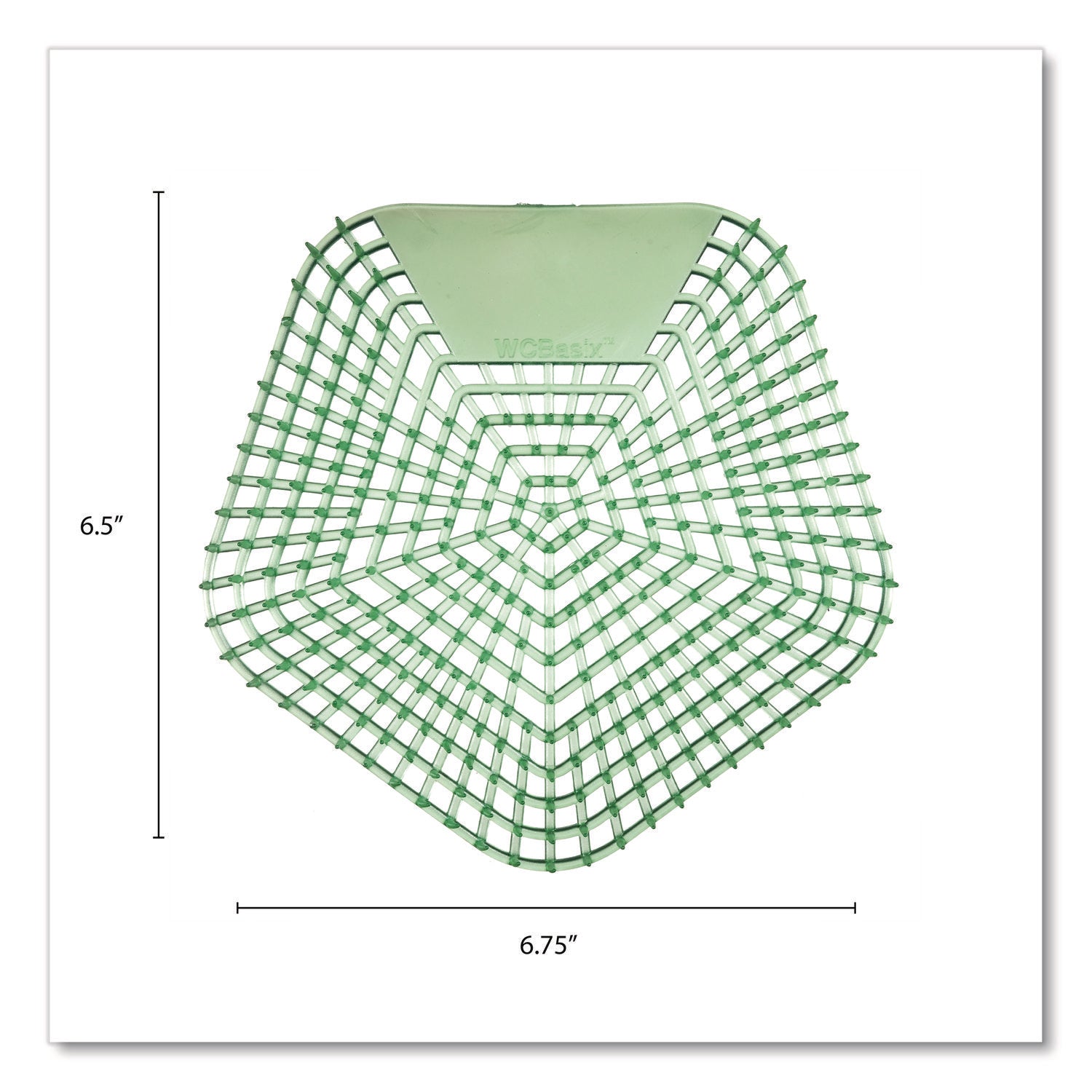 Anti-Splash Urinal Screen, Cucumber Twist Scent, Green, 0.11 oz, 10/Box