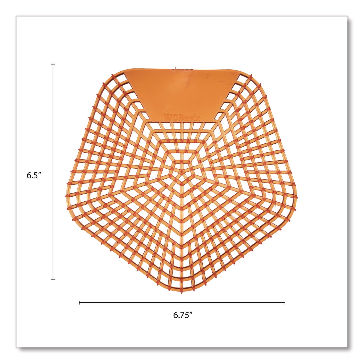 Anti-Splash Urinal Screen, Mango Mist Scent, Orange, 0.11 oz, 10/Box