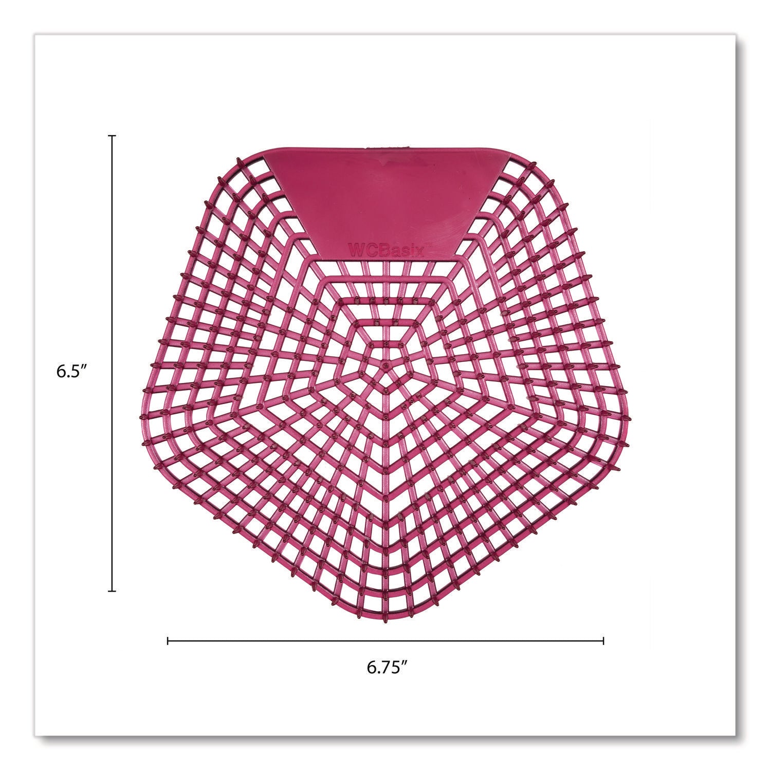 Anti-Splash Urinal Screen, Apple Cinnamon Scent, Red, 0.11 oz, 10/Box