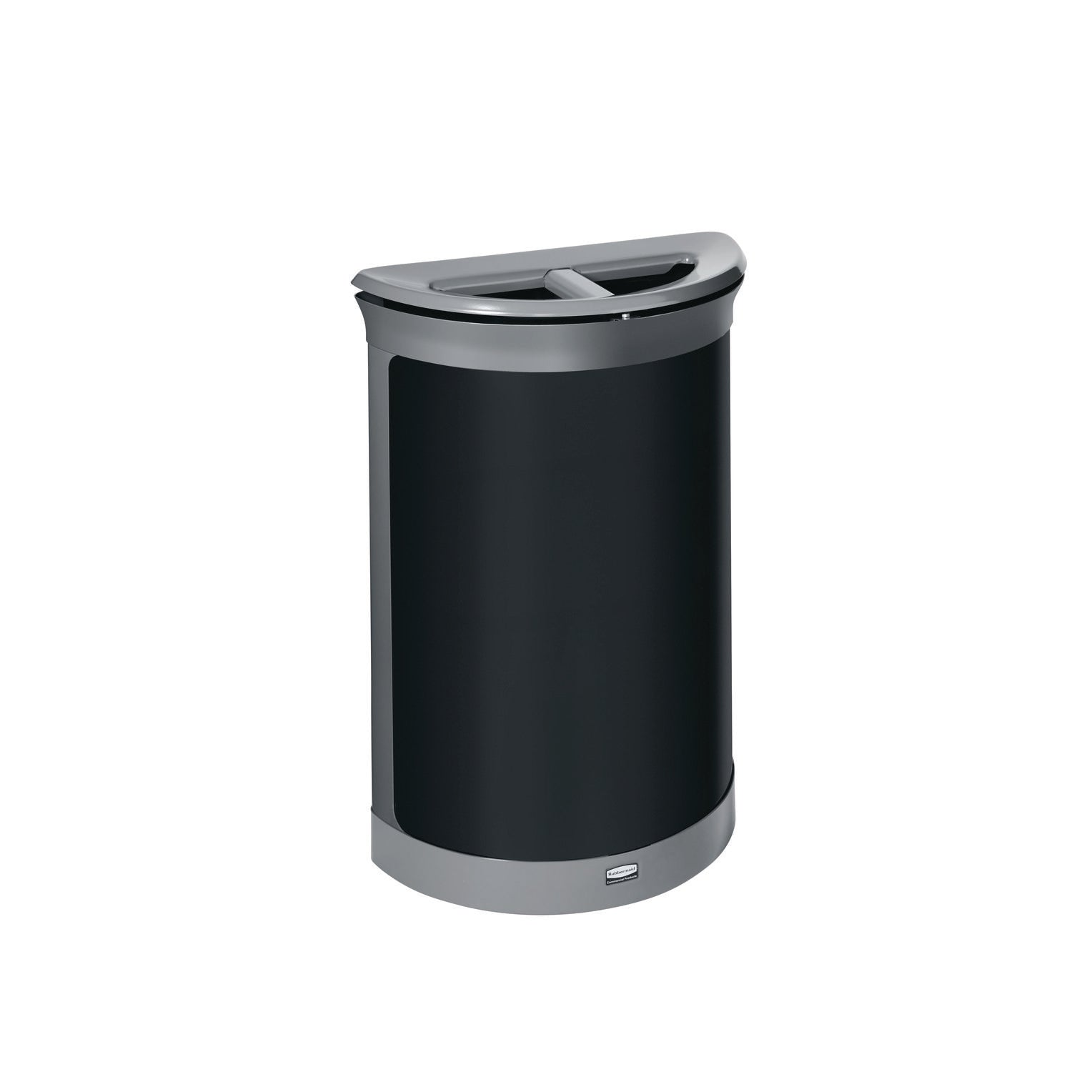 ENHANCE Series Waste Receptacle, Dual Top Hole, 11.5 gal, Metal, Pearl Gray/Umbra Gray