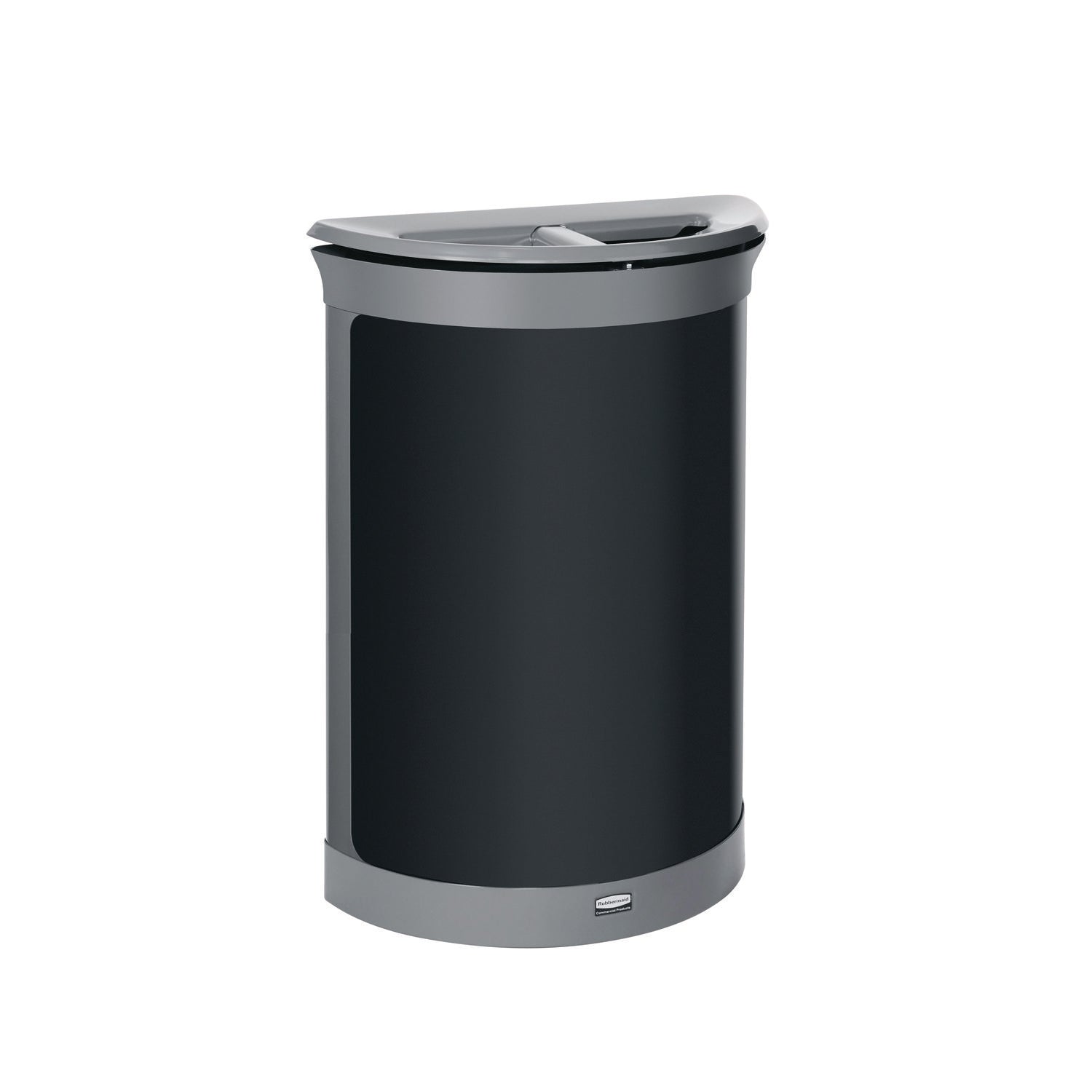 ENHANCE Series Waste Receptacle, Dual Top Hole, 11.5 gal, Metal, Pearl Gray/Umbra Gray