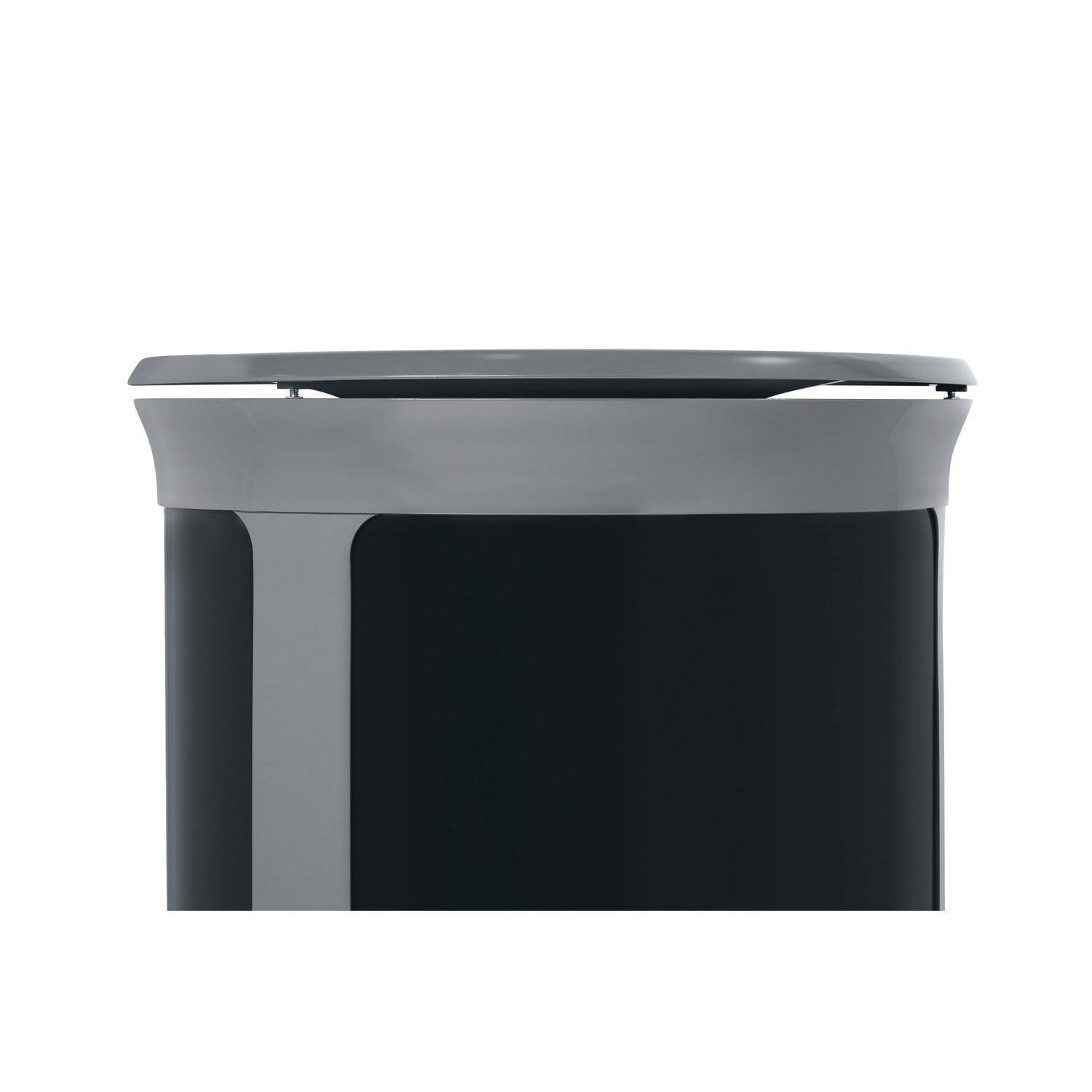 ENHANCE Series Waste Receptacle, 33 gal, Metal, Pearl Gray/Umbra Gray