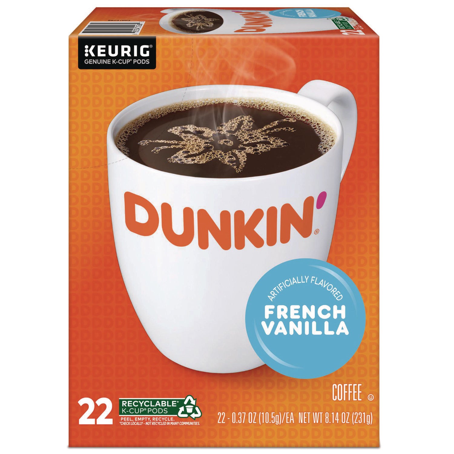 Compatible with Keurig Brewer - Medium - K-Cup - French Vanilla - 22 / Box