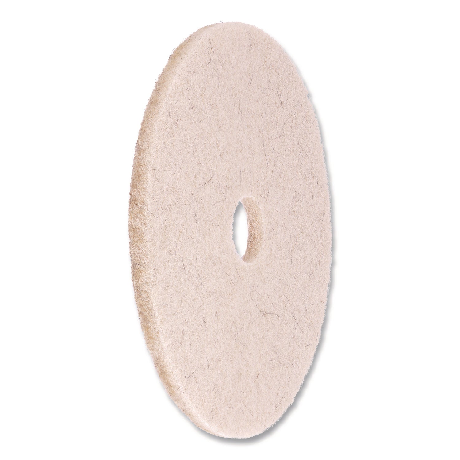 Natural Hog Hair Burnishing Floor Pads, 21" Diameter, Tan, 5/carton