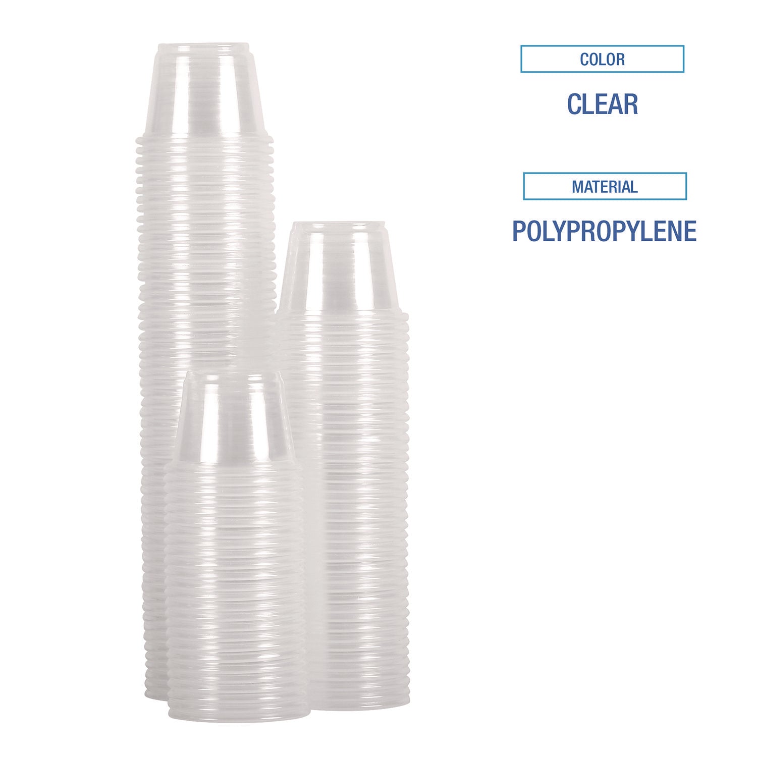 Souffle/Portion Cups, 4 oz, Plastic, Translucent, 2,500/Carton