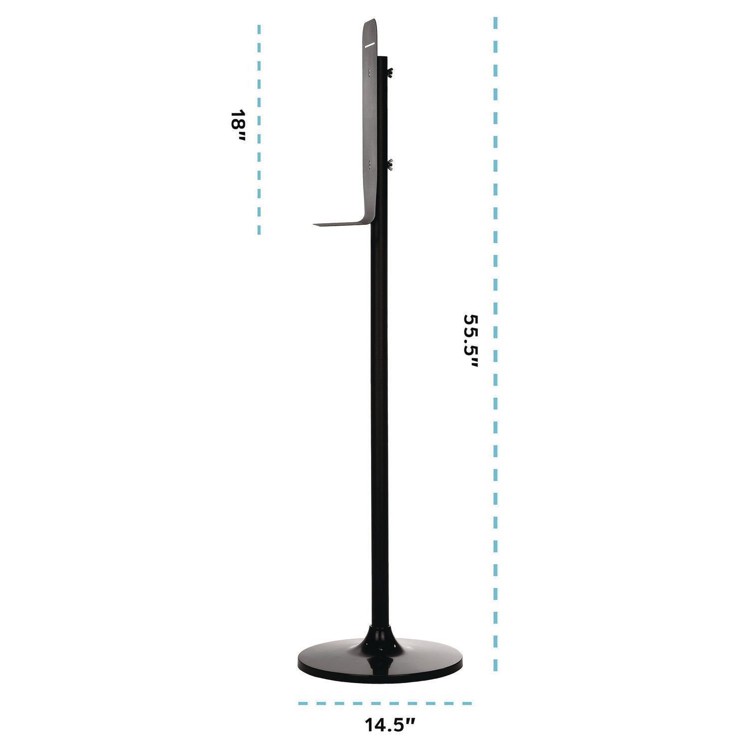 Automatic Foam Hand Sanitizer/Soap Dispenser with Floor Stand, 40 oz, 4.48 x 6 x 45, White