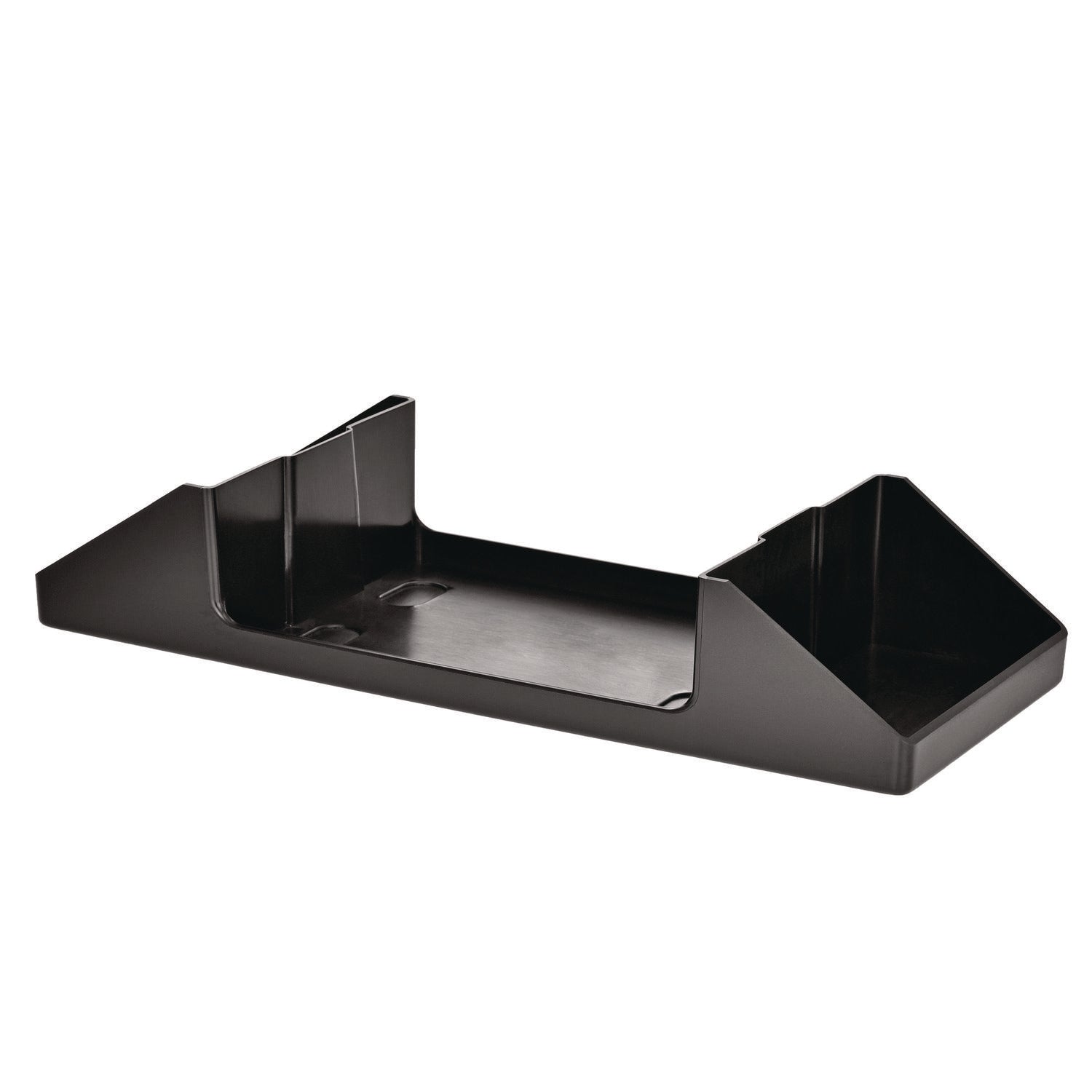 Interfold Table Top Dispenser Napkin Holder with Caddy, 6 x 14.17 x 6.5, Black