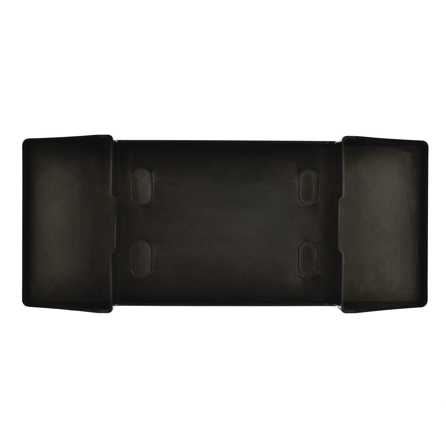 Interfold Table Top Dispenser Napkin Holder with Caddy, 6 x 14.17 x 6.5, Black