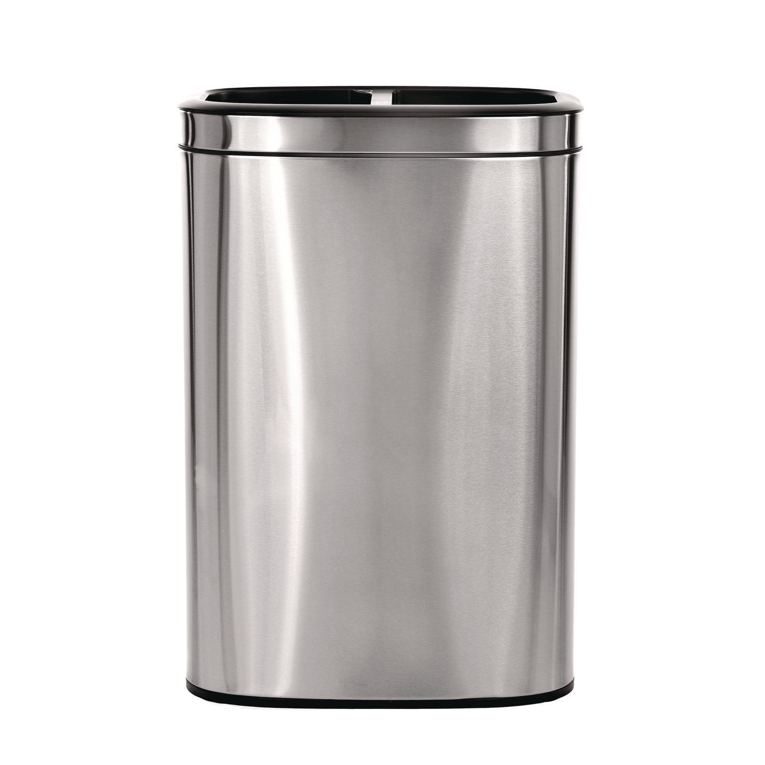 10.5 Gallon Stainless Steel Open Top Dual Compartment Trash Can