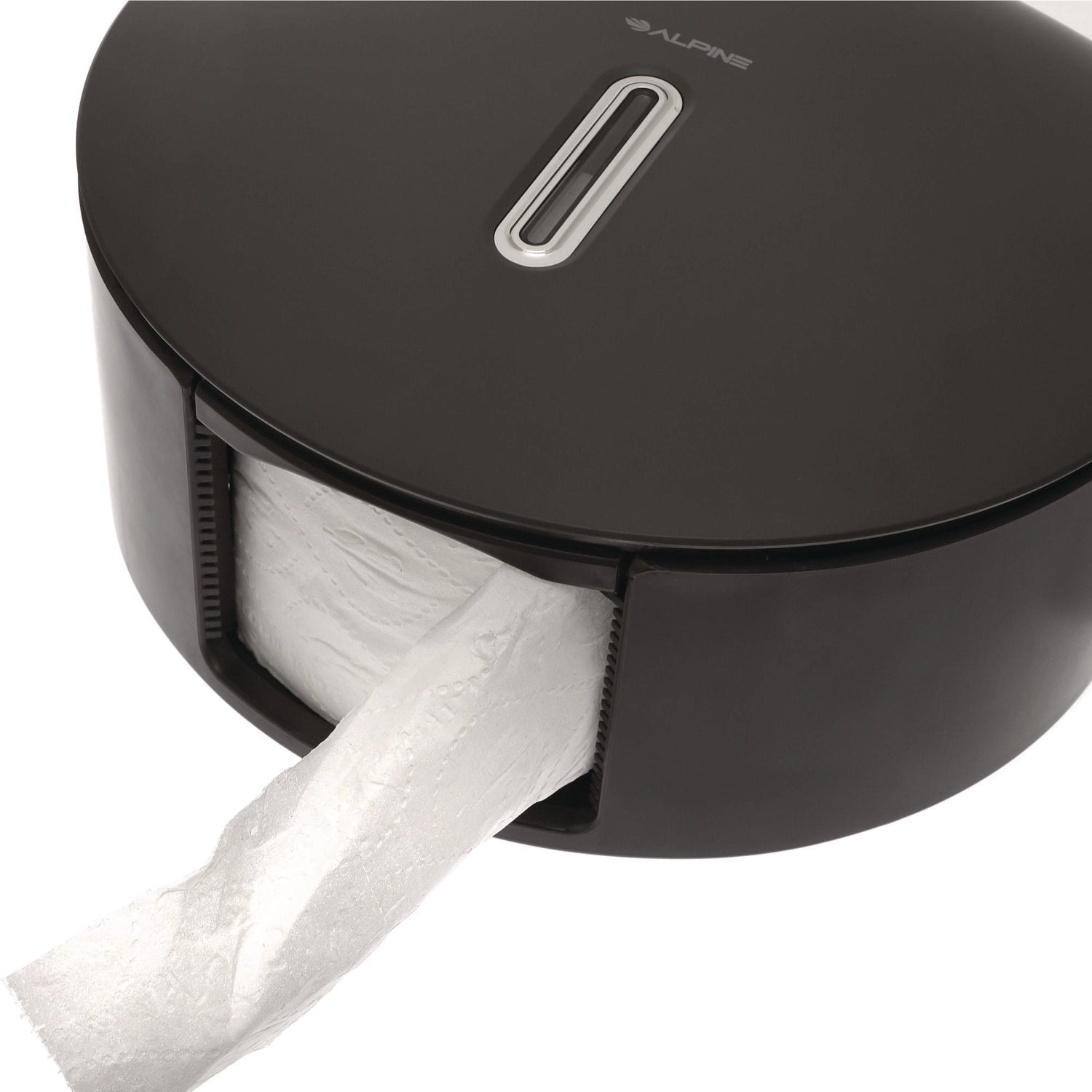 Plastic Single Roll Jumbo Toilet Paper Dispenser, 5.3 x 11.5 x 11.7, Gray