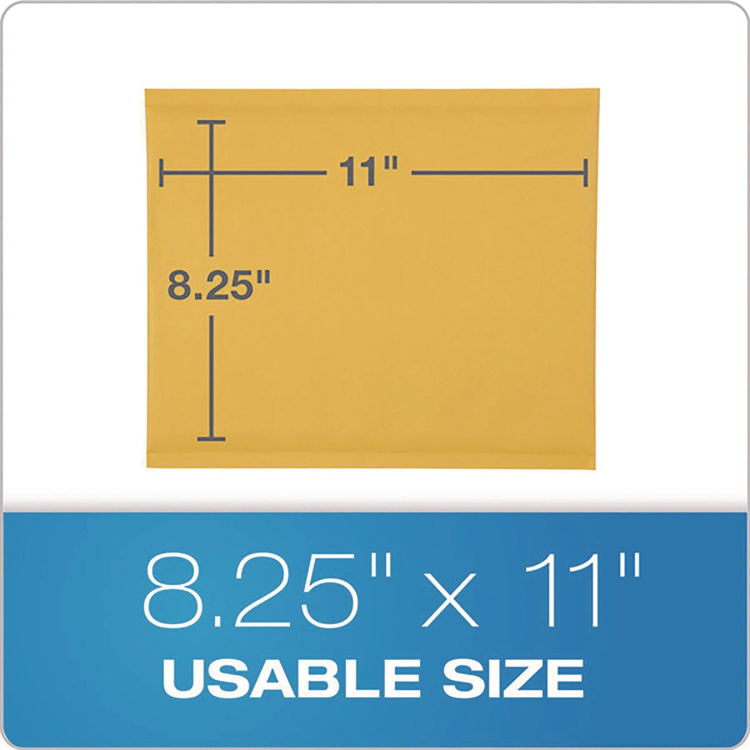 Quality Park Bubble Mailers, 8.5" x 11", Strip Closure, Brown Kraft, 25/Box