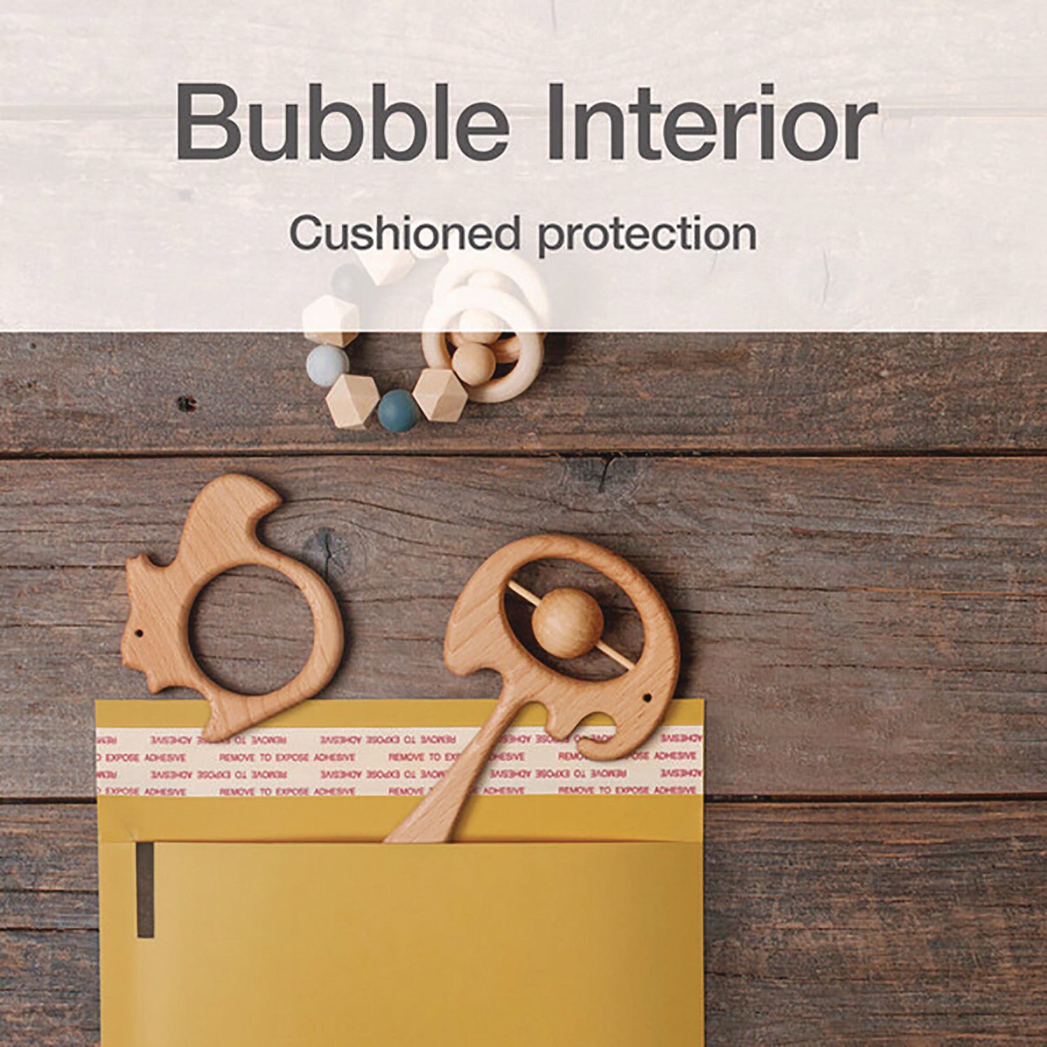 Bubble - 6" Width x 9" Length - Strip - Brown Kraft - Paper - 25 / Box