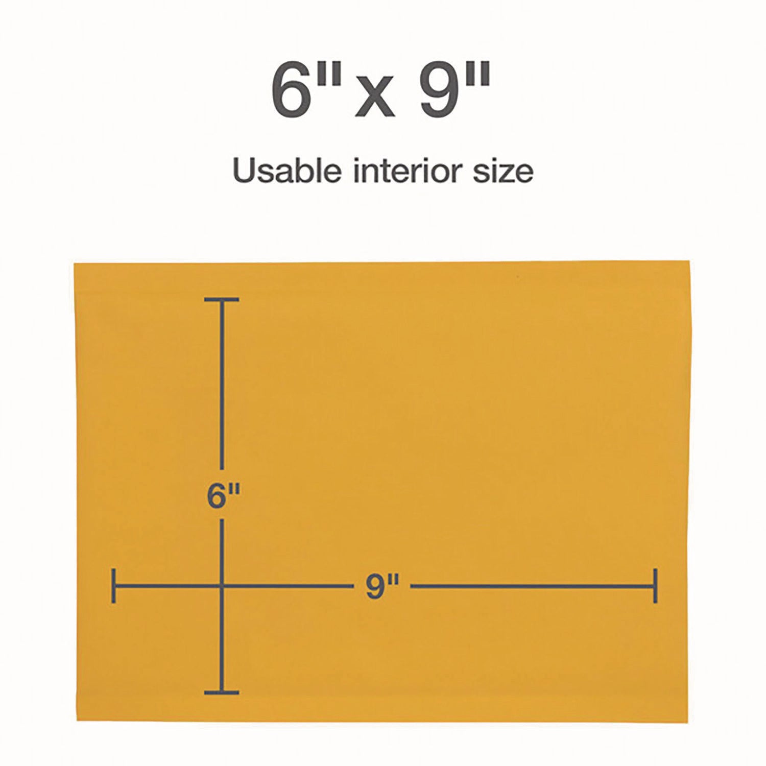 Bubble - 6" Width x 9" Length - Strip - Brown Kraft - Paper - 25 / Box
