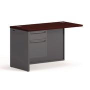 29.5" Height x 48" Width x 24" Depth - Total Drawer(s): 2 - Waterfall Edge - Finish: Charcoal - 1 Each