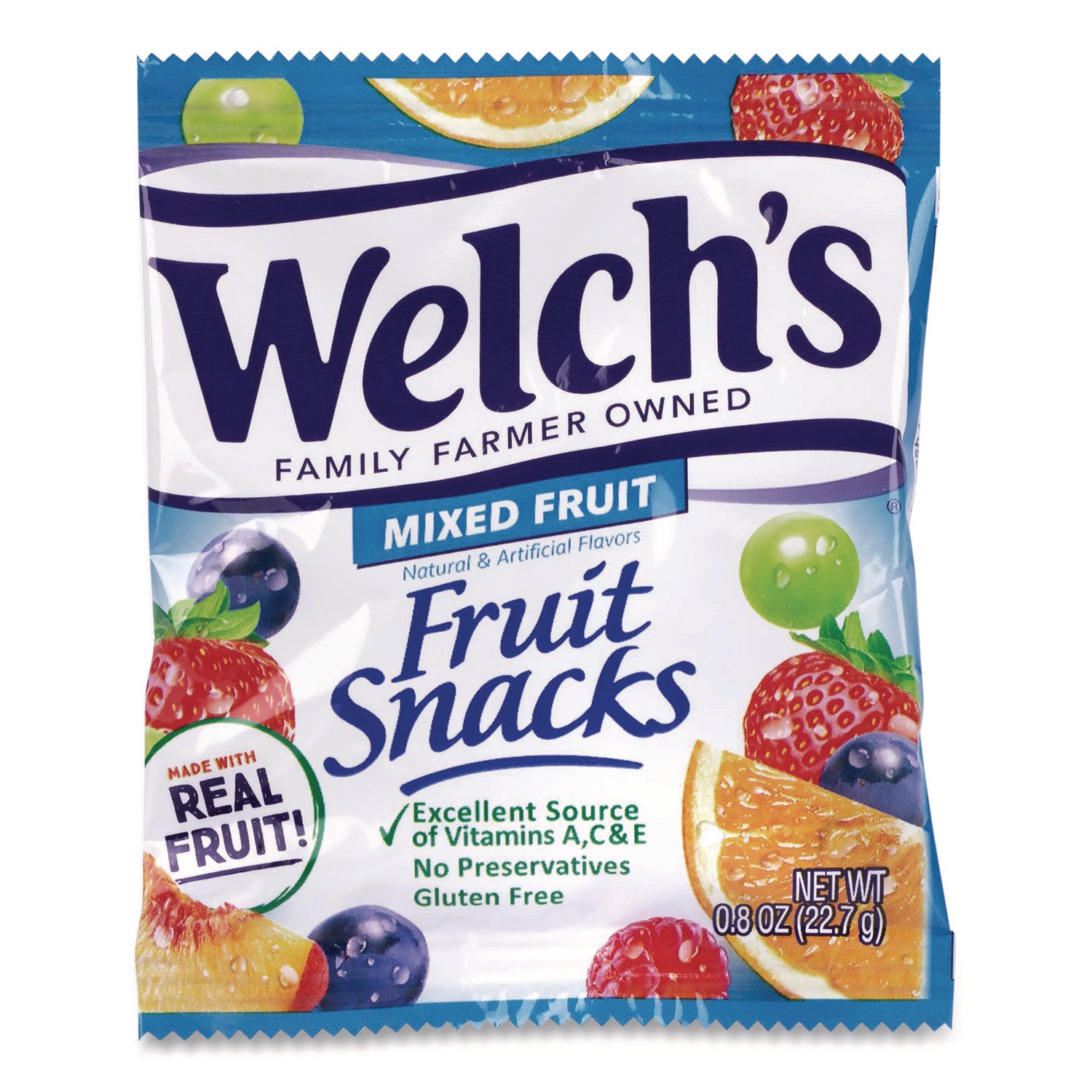 Gluten-free, Individually Wrapped - Mixed Fruit - 0.90 oz - 66 / Carton - TAA Compliant