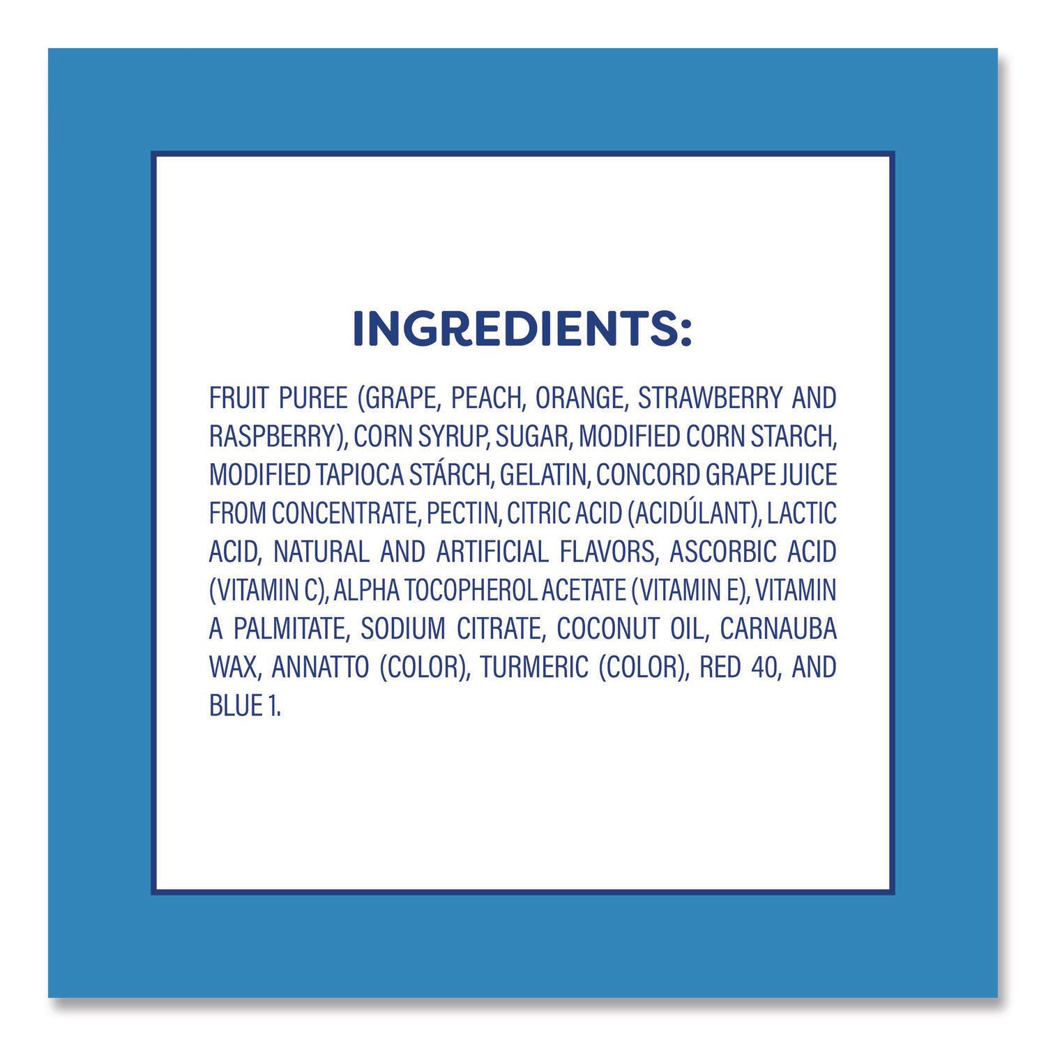 Gluten-free, Individually Wrapped - Mixed Fruit - 0.90 oz - 66 / Carton - TAA Compliant