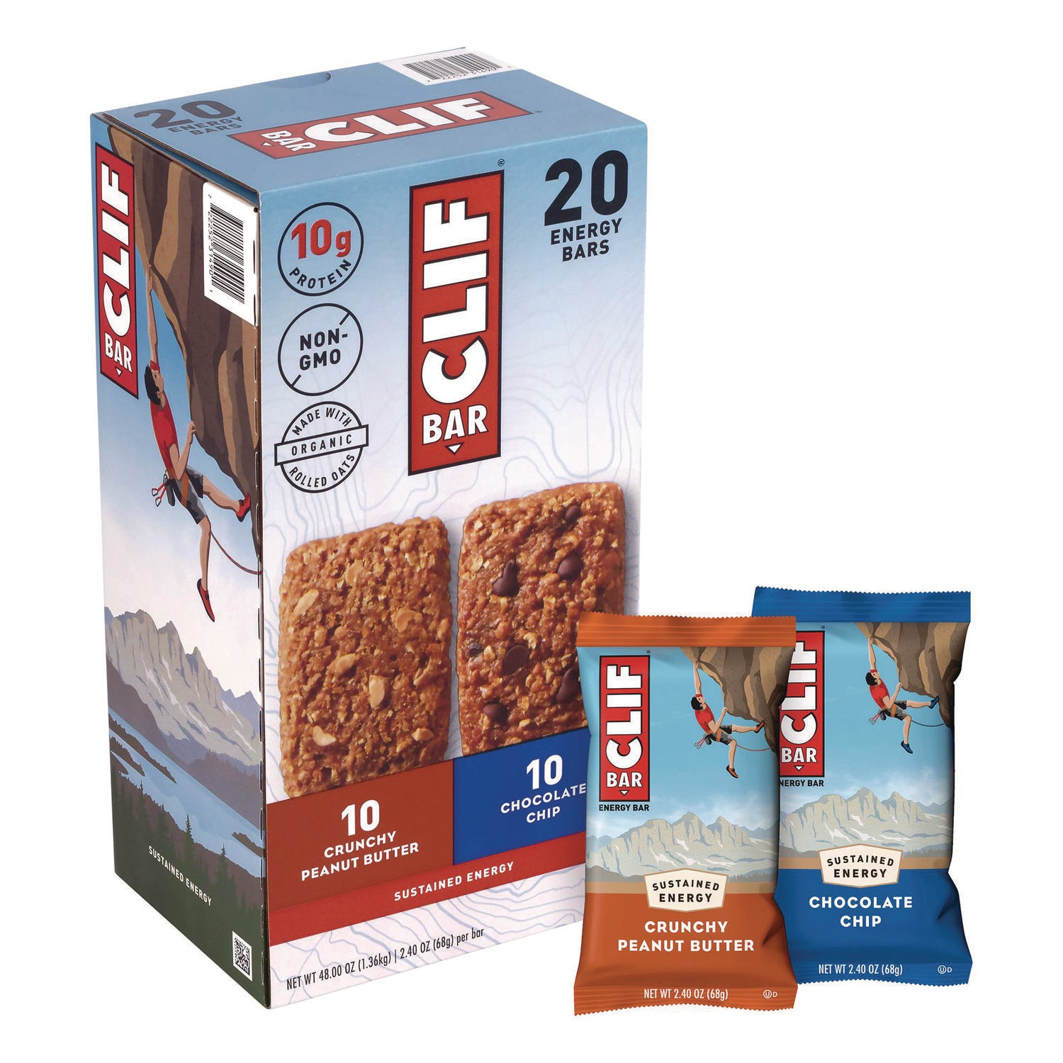 Crunchy Peanut Butter, Chocolate Chip - 20/Bag - 1 Carton