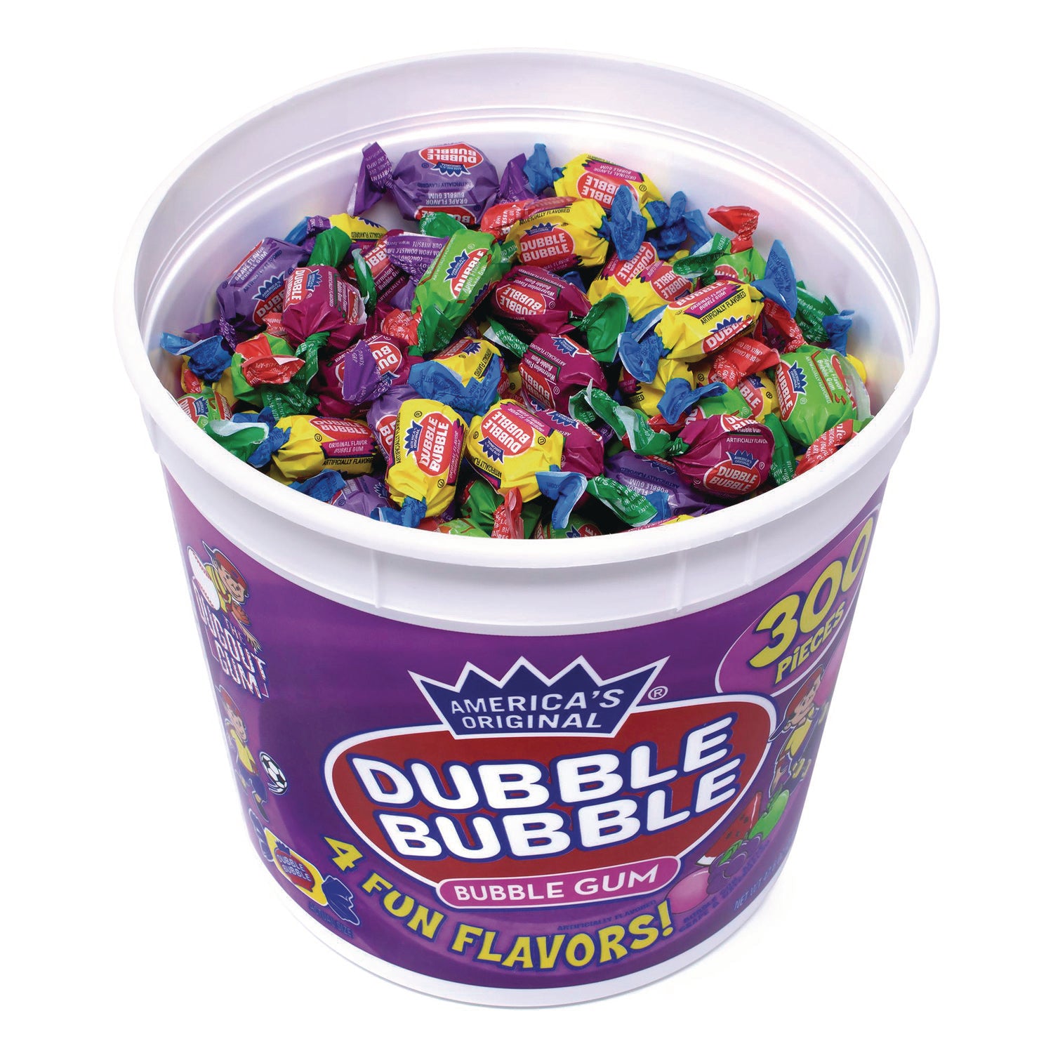 Green Rabbit Chewing Gum - Bubble Gum, Watermelon, Grape, Sour Apple - 300 / Carton