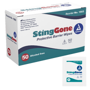 StingGone Protective Barrier Wipes - 50 pcs per Box/20 Boxes per Case