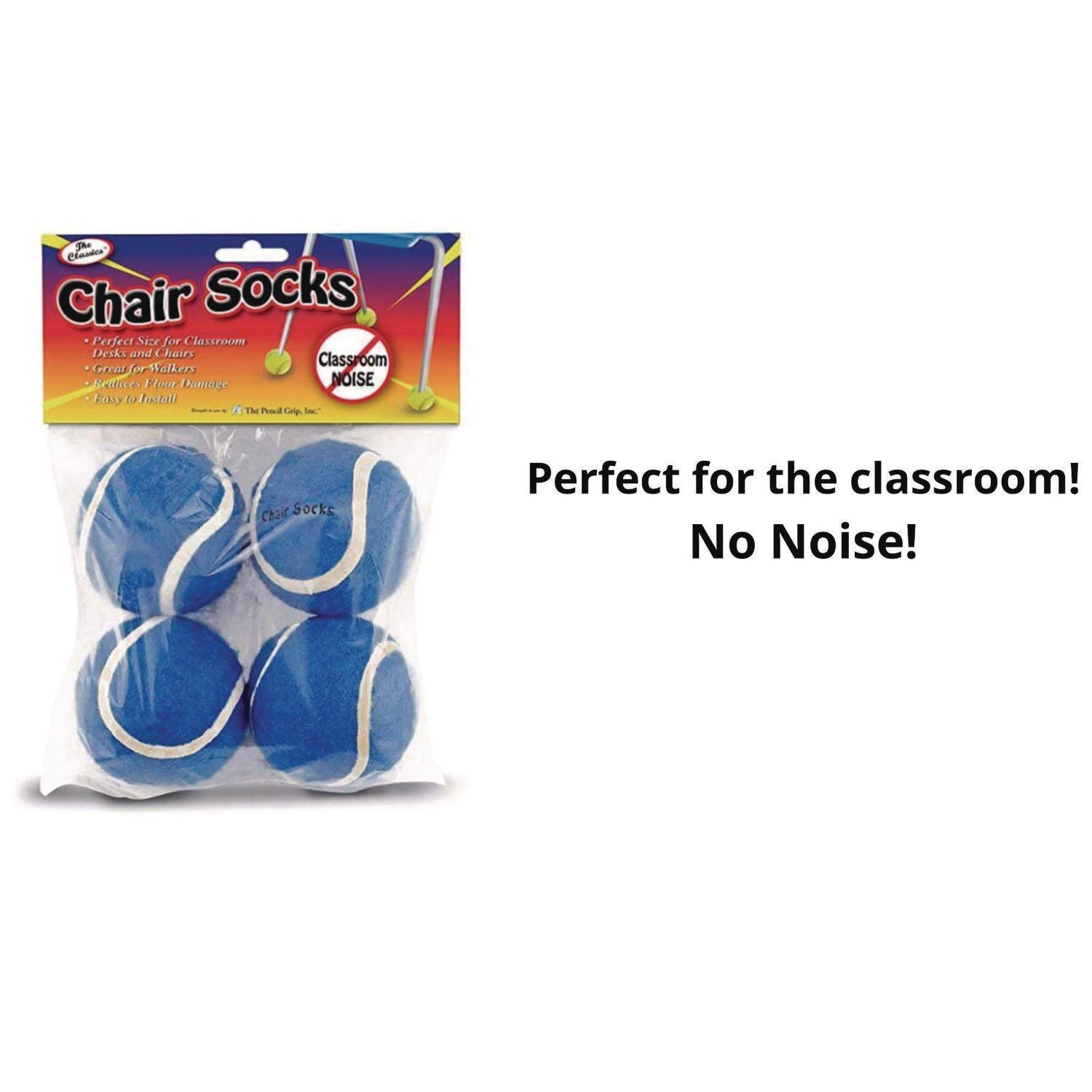 Chair Socks, Blue, 4 Per Set, 36 Sets