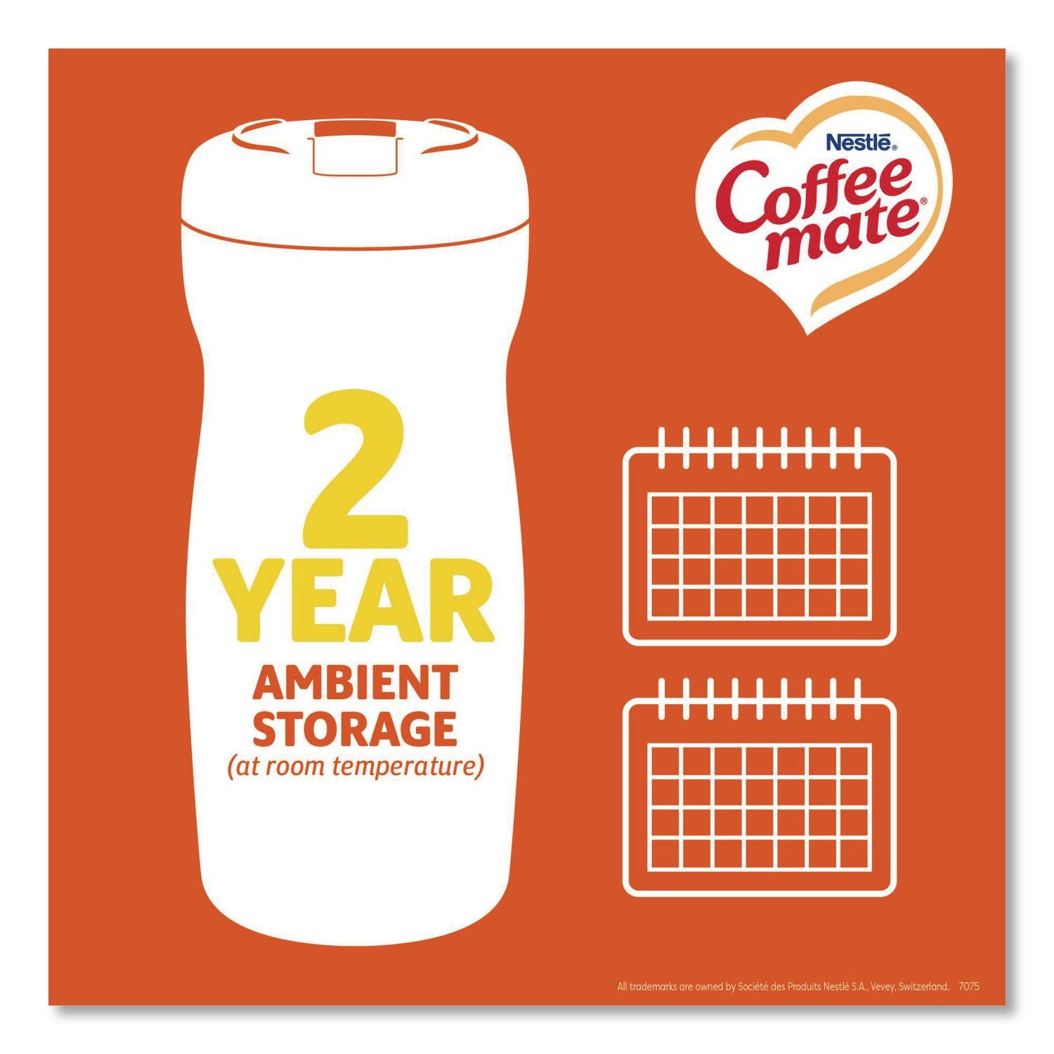 Coffee mate Hazelnut Powdered Coffee Creamer - Hazelnut Flavor - 0.94 lb (15 oz) - 141 Serving - 1 Each