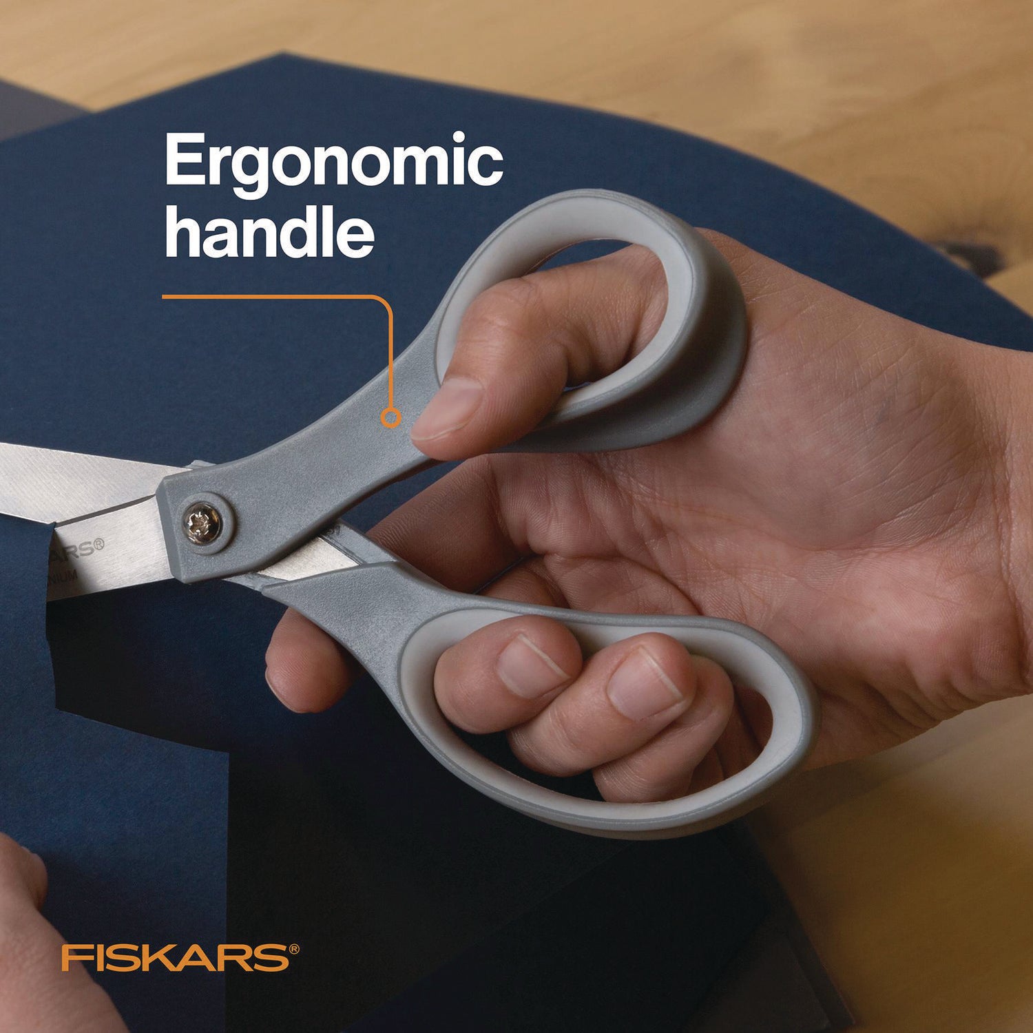 8" Overall Length - Stainless Steel - Straight Tip - Orange - 1 Each