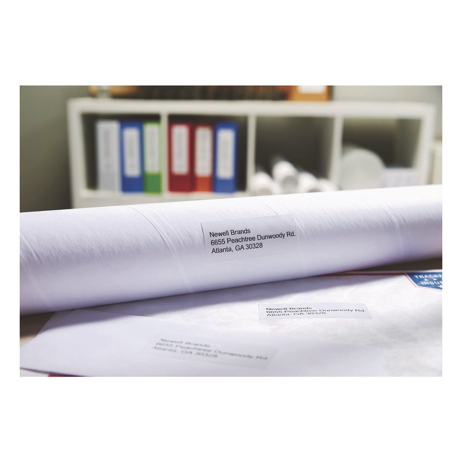1 2/5" Width x 3 1/2" Length - Rectangle - Inkjet - White - 260 / Roll - 520 / Box