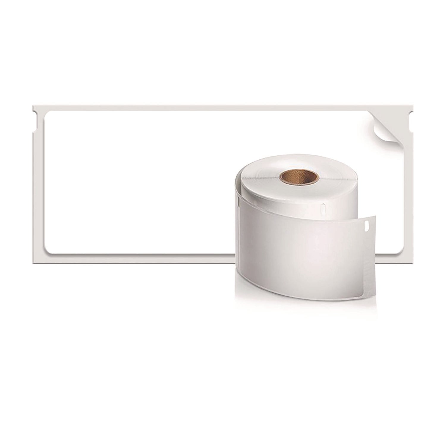 1 2/5" Width x 3 1/2" Length - Rectangle - Inkjet - White - 260 / Roll - 520 / Box