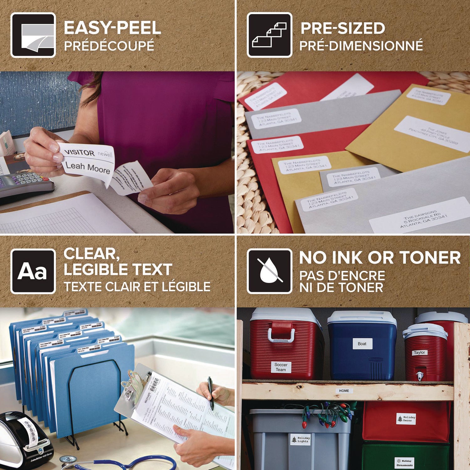 4" Width x 6" Length - Rectangle - Thermal Transfer - White - 220 / Roll - 1 Roll
