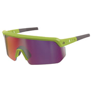 Ergodyne Skullerz Aegir Polarized Anti-Fog Safety Glasses, Purple Mirror Lens, Lime Frame, Anti-Scratch, Lightweight, Non-Slip, Impact Resistant, Half Frame, 1 Each
