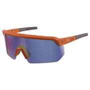 Ergodyne AEGIR Polarized Anti-Fog Safety Glasses, Blue Mirror Lens, Orange Frame, Anti-scratch, Lightweight, Non-slip, Impact Resistant, Half Frame, 1 Each