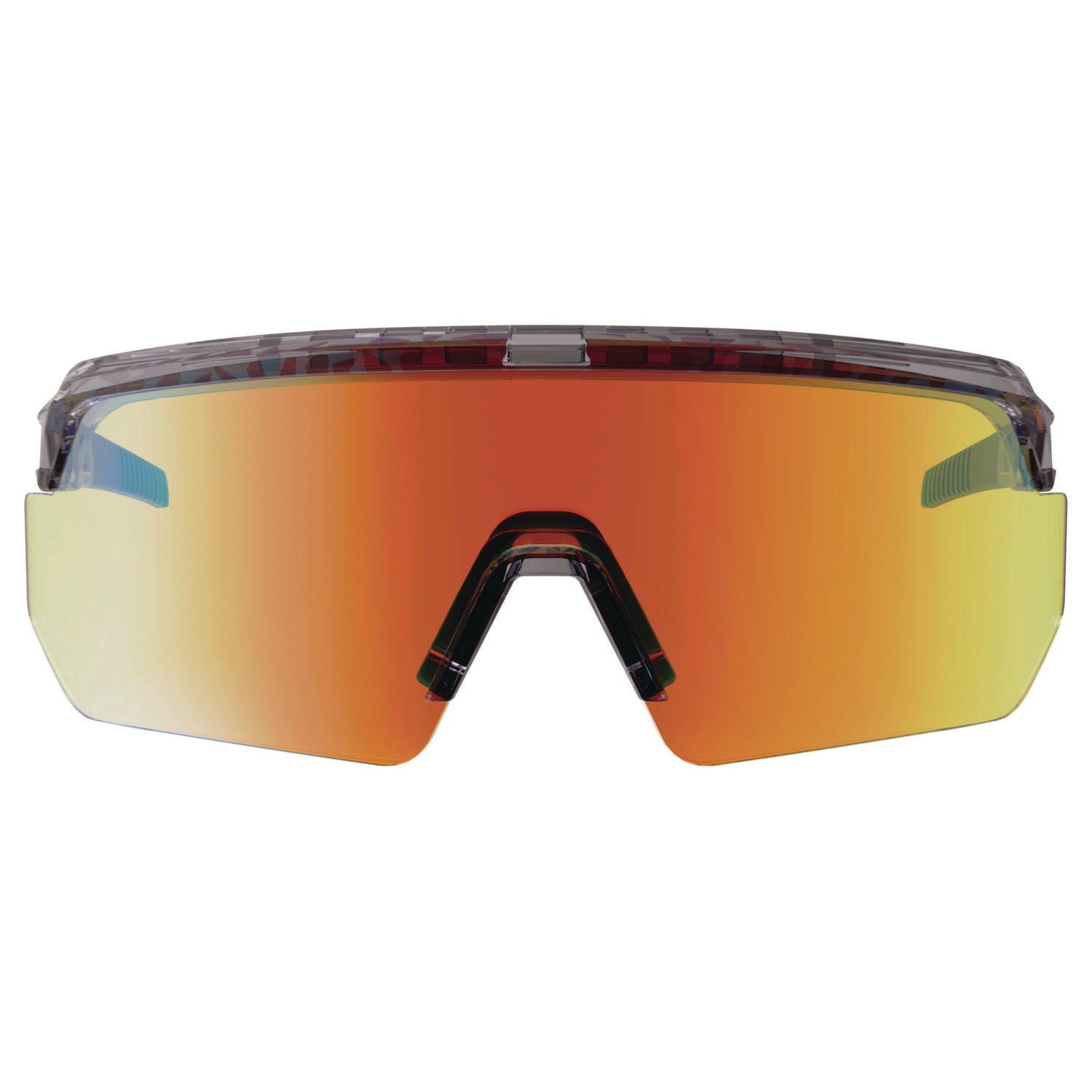 Ergodyne Aegir Polarized Anti-Fog Safety Glasses, Orange Mirror Lens, Clear Smoke Frame, Anti-Scratch, Lightweight, Non-Slip, Impact Resistant, Half Frame, 1 Each