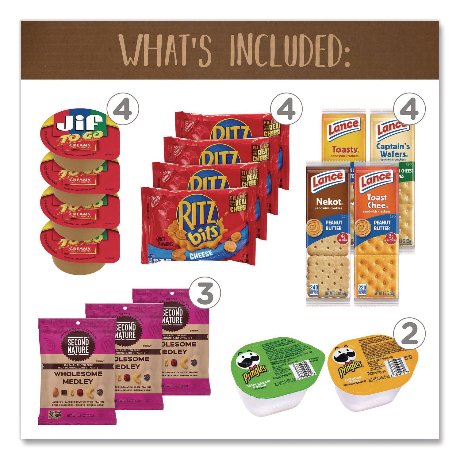 On The Go Snack Box, 27 Assorted Snacks/Box