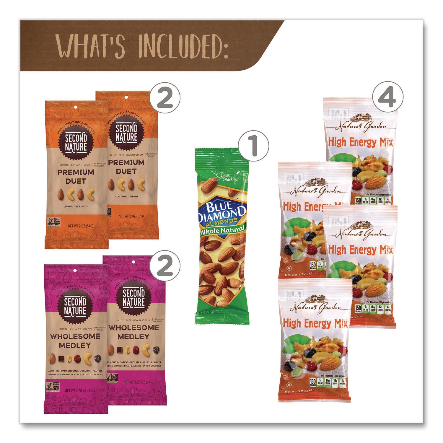 Assorted - 2.35 lb - 19 / Carton